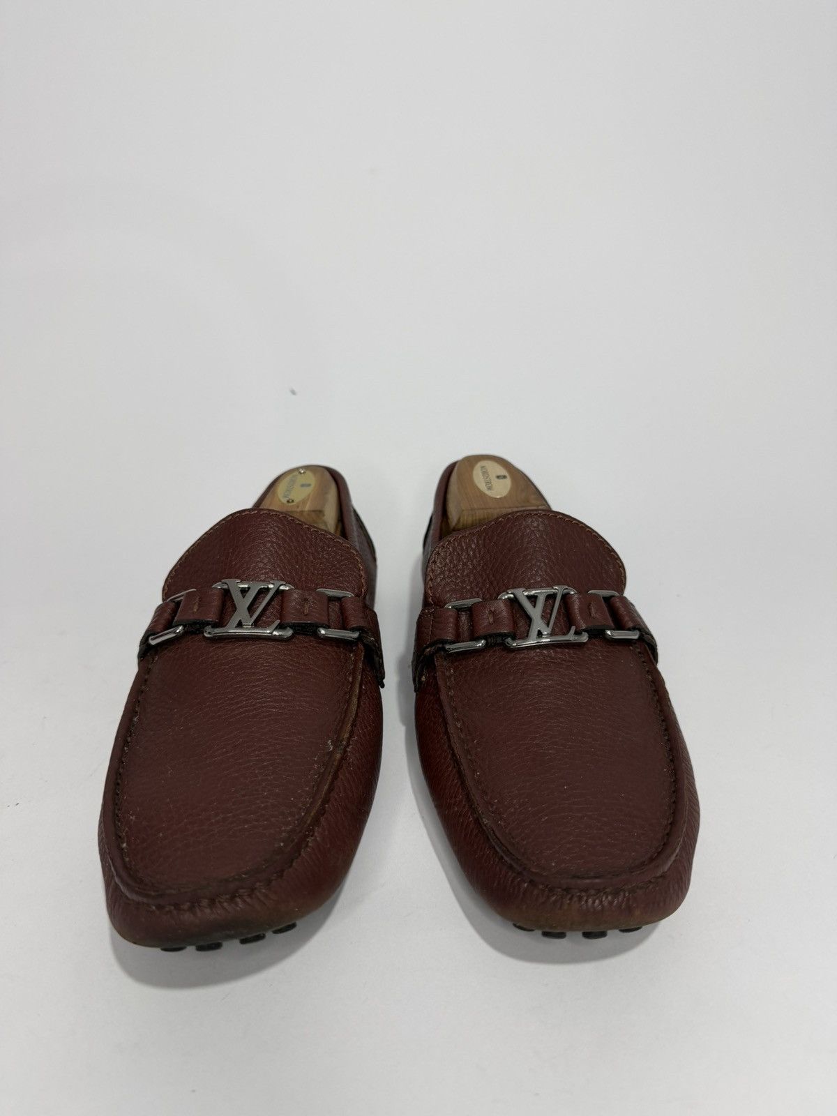 Louis Vuitton Louis Vuitton Burgundy Leather Hockenheim Loafers Size US 7.5 / EU 40-41 - 2 Thumbnail