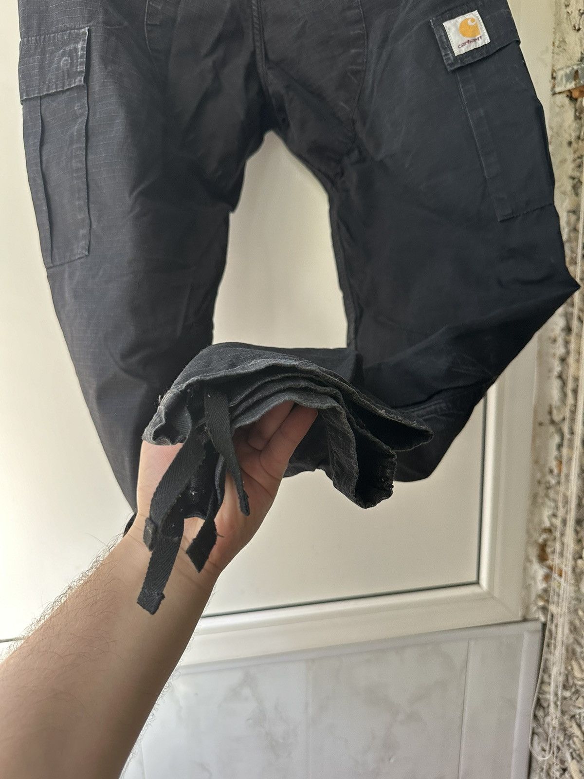 Carhartt Carhartt aviation Cargo Pants Destroyed Workwear Work Size US 31 - 7 Thumbnail