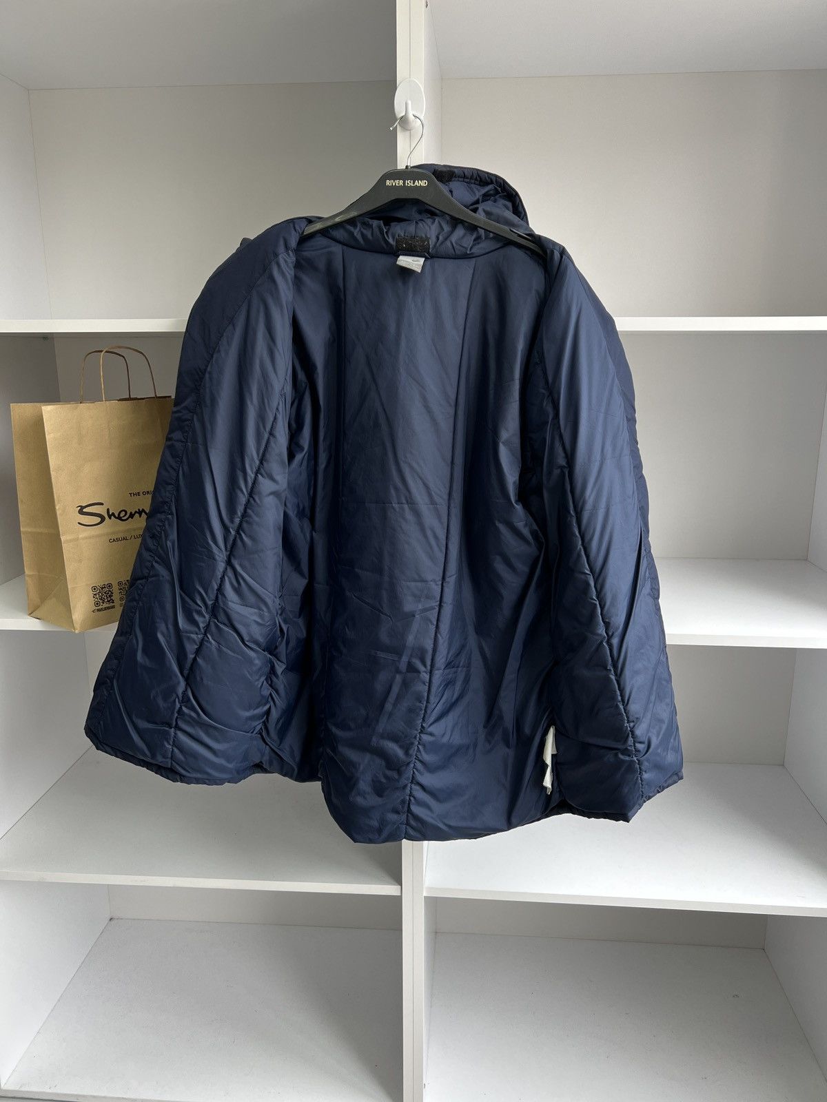 Nike × Vintage 90s Nike Retro Logo Vintage Y2K Puffer Outdoor Jacket Size US XL / EU 56 / 4 - 10 Thumbnail