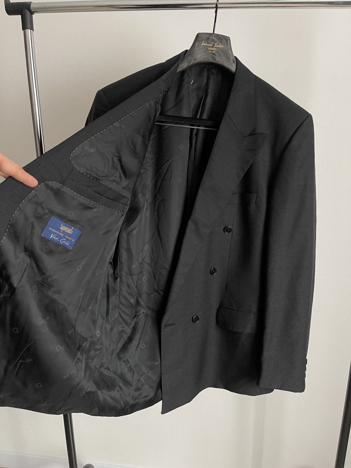 Van Gils Vintage Van Gils Double-Breasted Blazer Jacket 42L wool Size 42L - 6 Thumbnail
