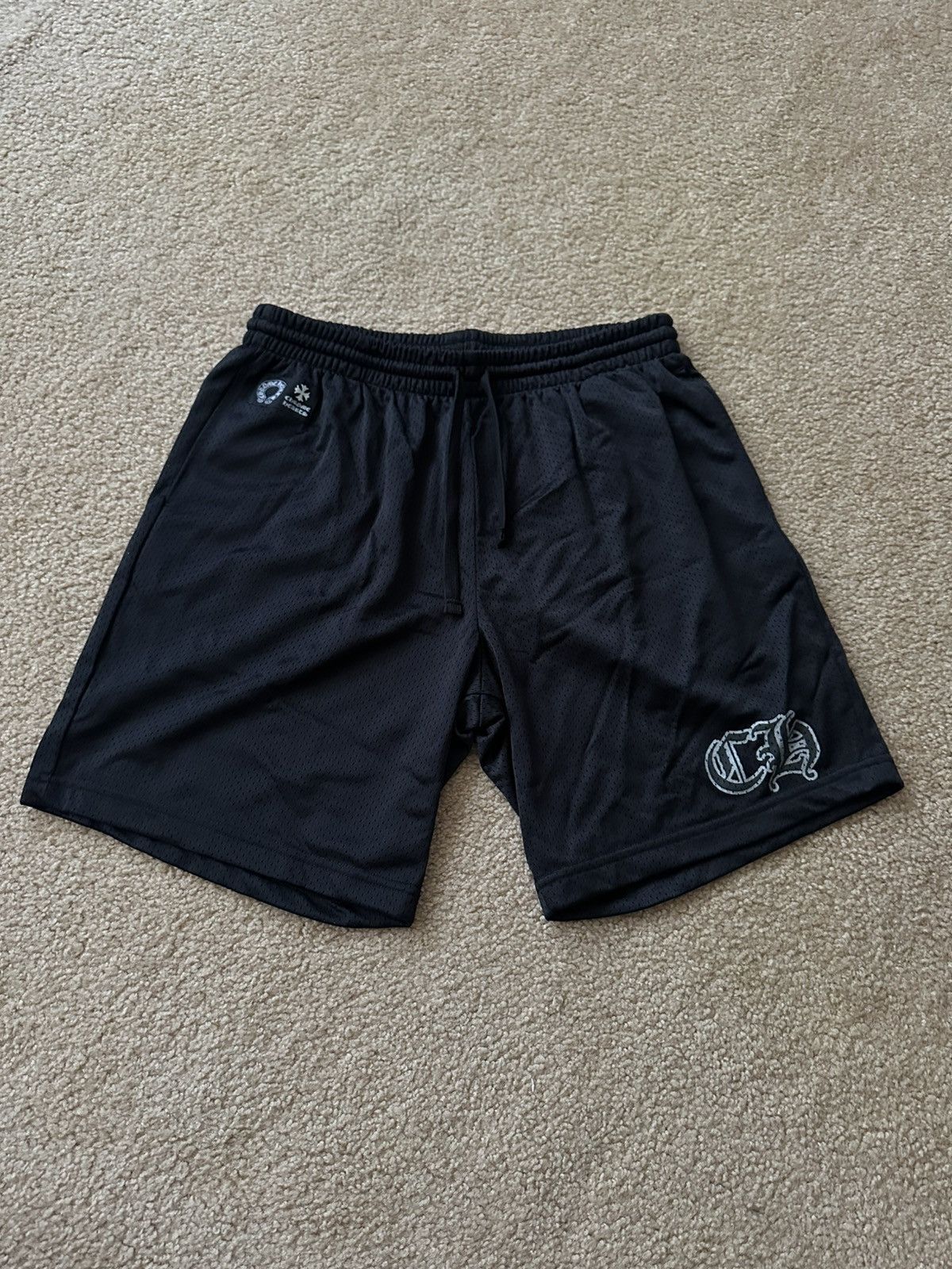 【Chrome Hearts】 正規品★ Mesh Varsity Shorts Black ★人気 新品未使用品 CHROME HEARTS クロムハーツ MESH VARSITY SHORTS