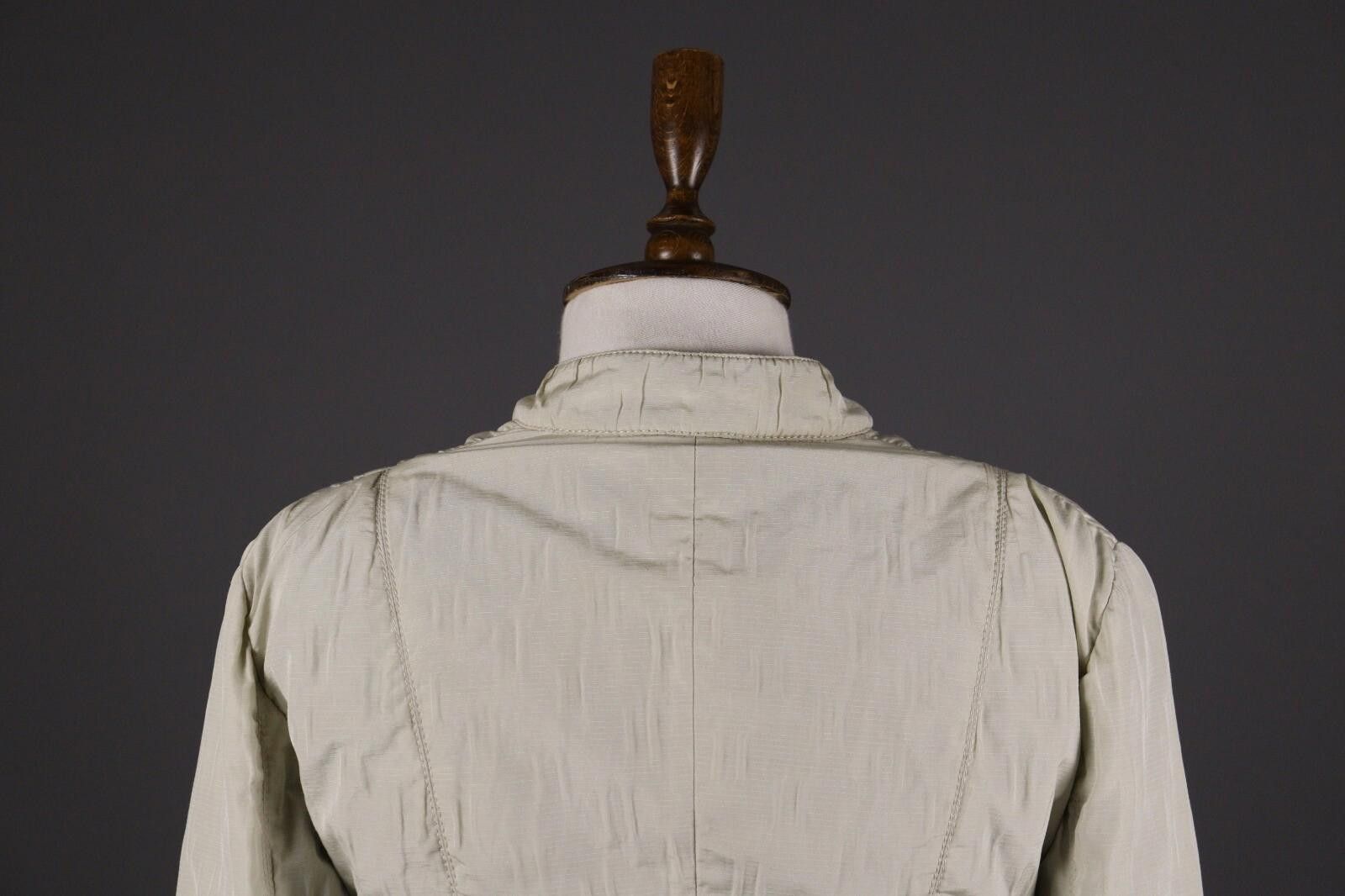 Armani Collezioni Armani Collezioni Beige Zip Cropped Jacket Size 38 Size M / US 6-8 / IT 42-44 - 8 Thumbnail