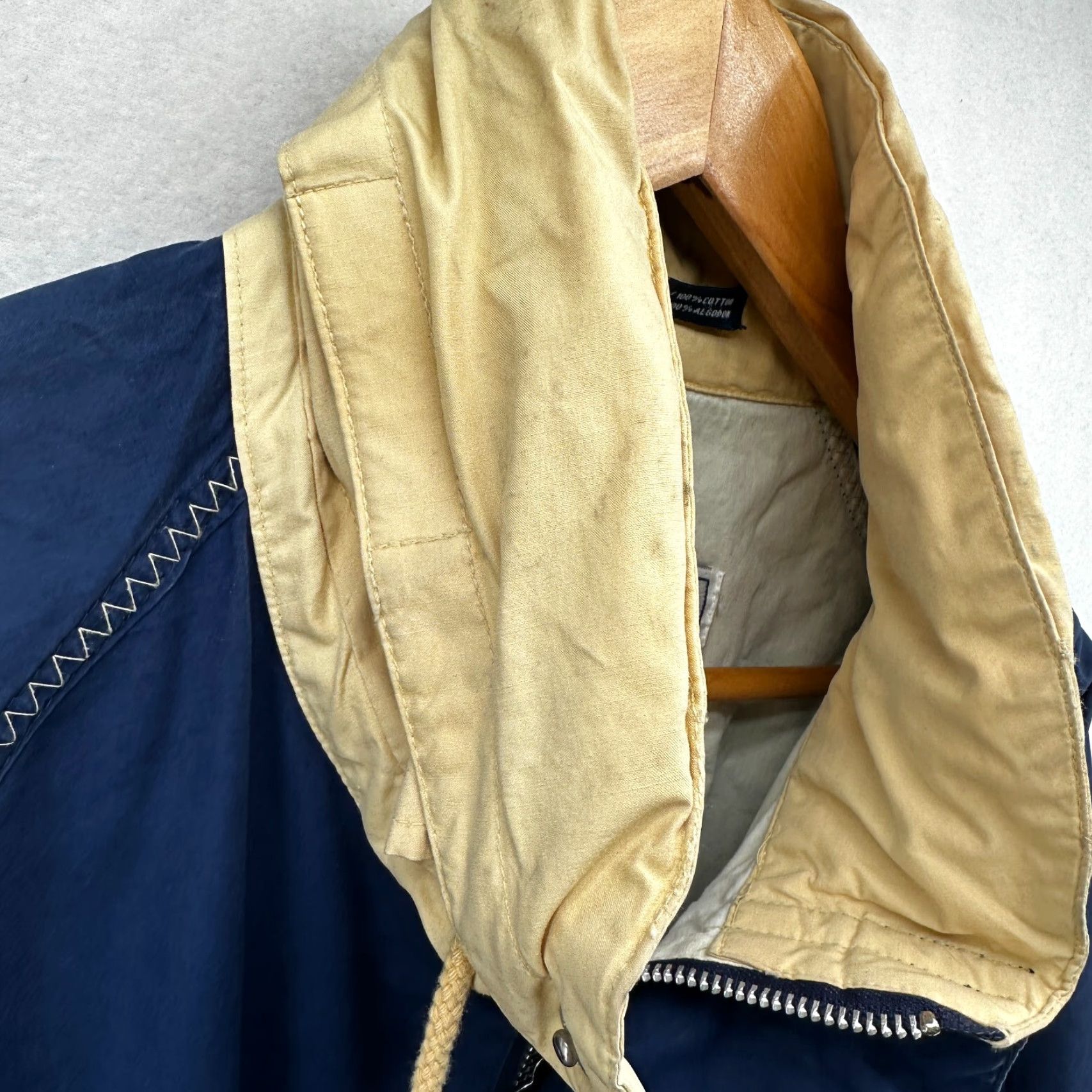 Vintage Regatta Sport Windbreaker Jacket Blue Men's M Full Zip Long Sleeve Pockets, Casual, Travel, Winter, Cotton, Regular Fit Size US M / EU 48-50 / 2 - 6 Thumbnail