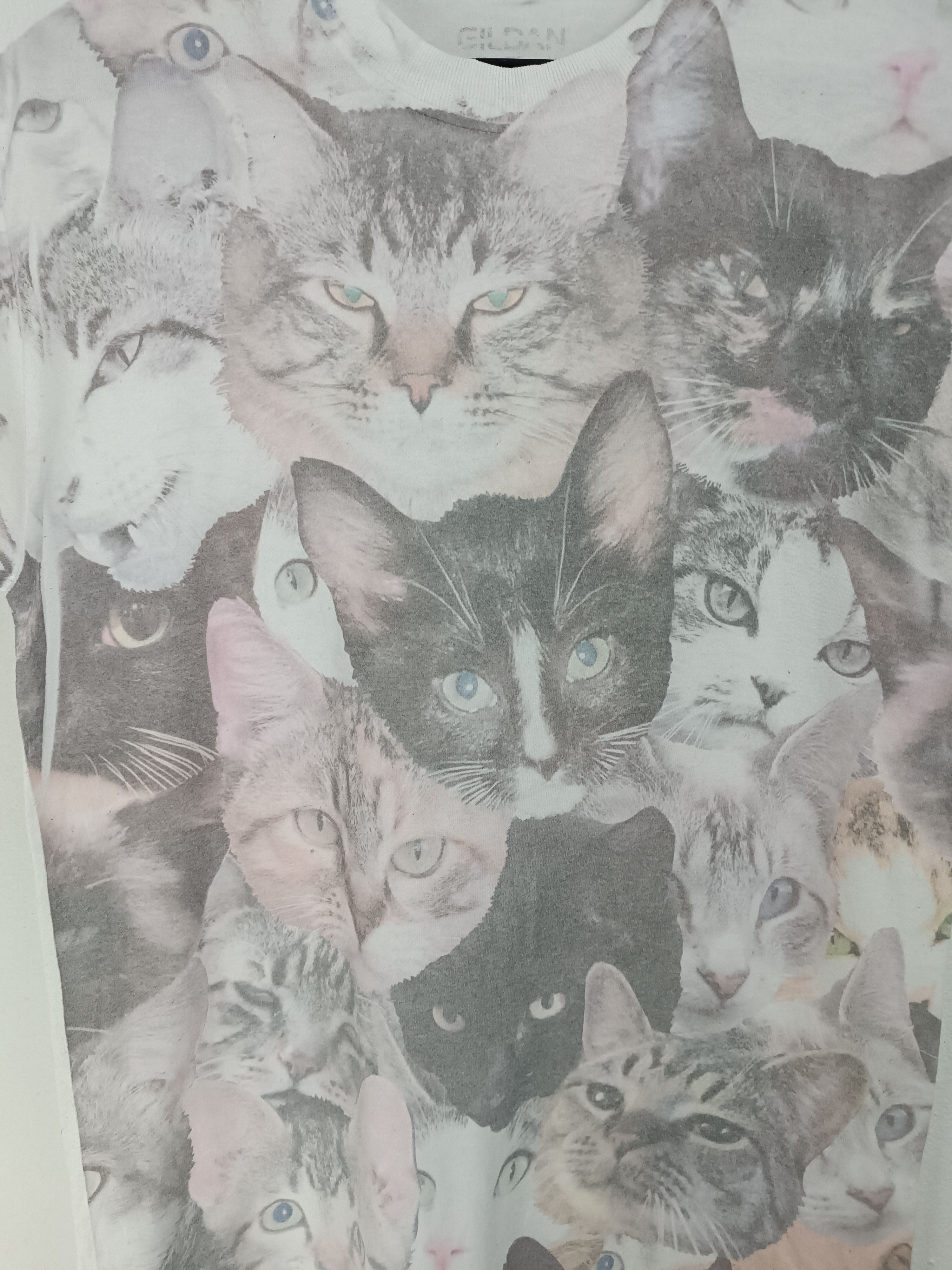 Other VINTAGE Y2K CAT AOP CUTE PAW DOG PET FULLPRINT VERY RARE Size US S / EU 44-46 / 1 - 11 Thumbnail