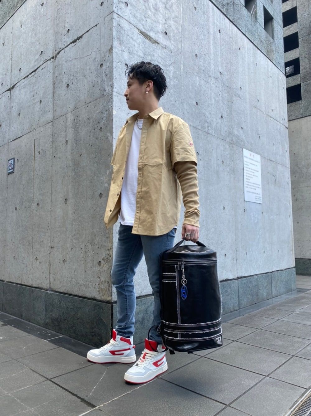 Diesel Authentic DIESEL Men's Coated Canvas Backpack Size ONE SIZE - 8 Thumbnail