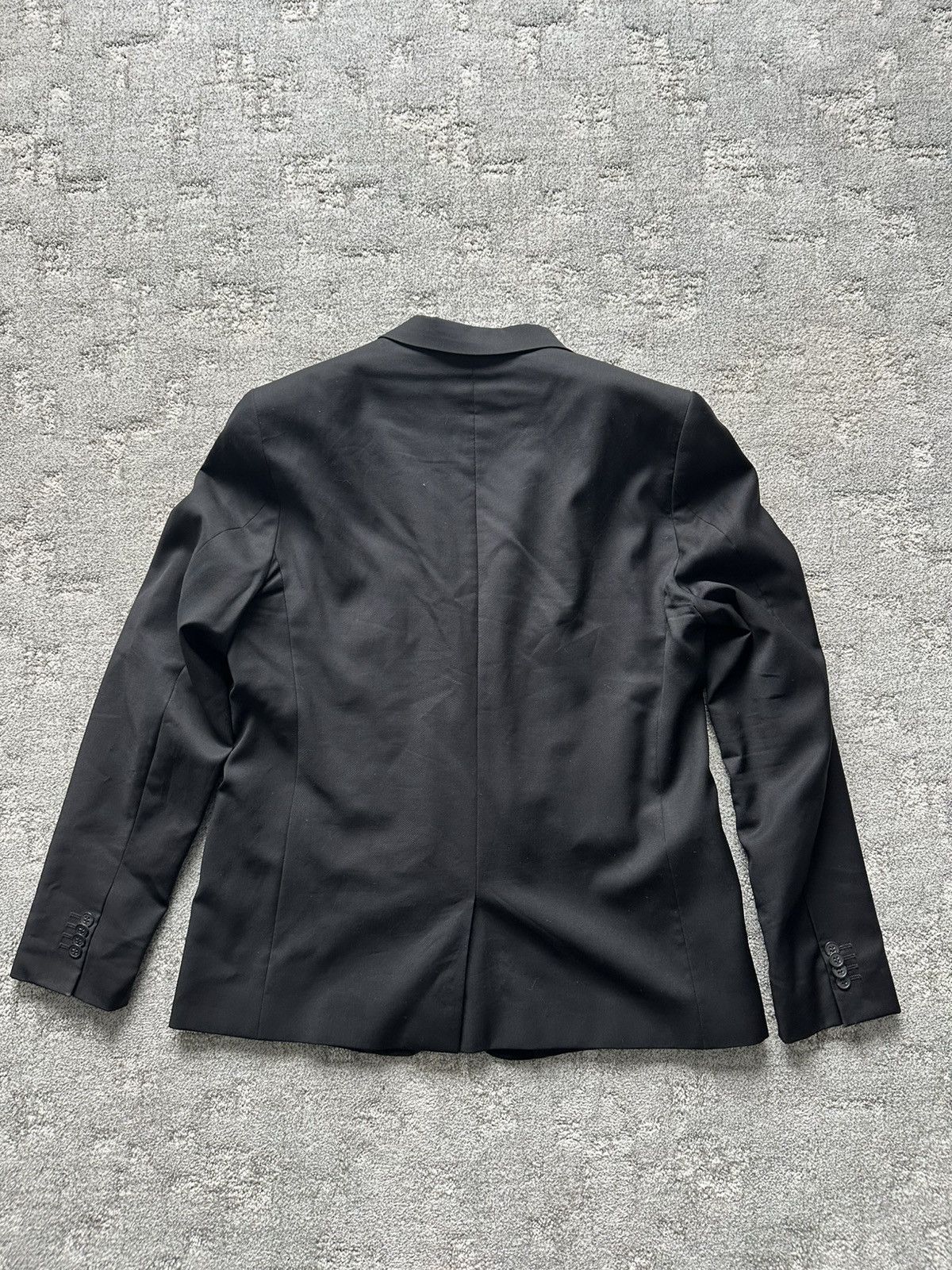 H&M × Versace Versace x H&M Black 100% Wool Worn Blazer Men's Suit Smoking Size 44R - 4 Thumbnail