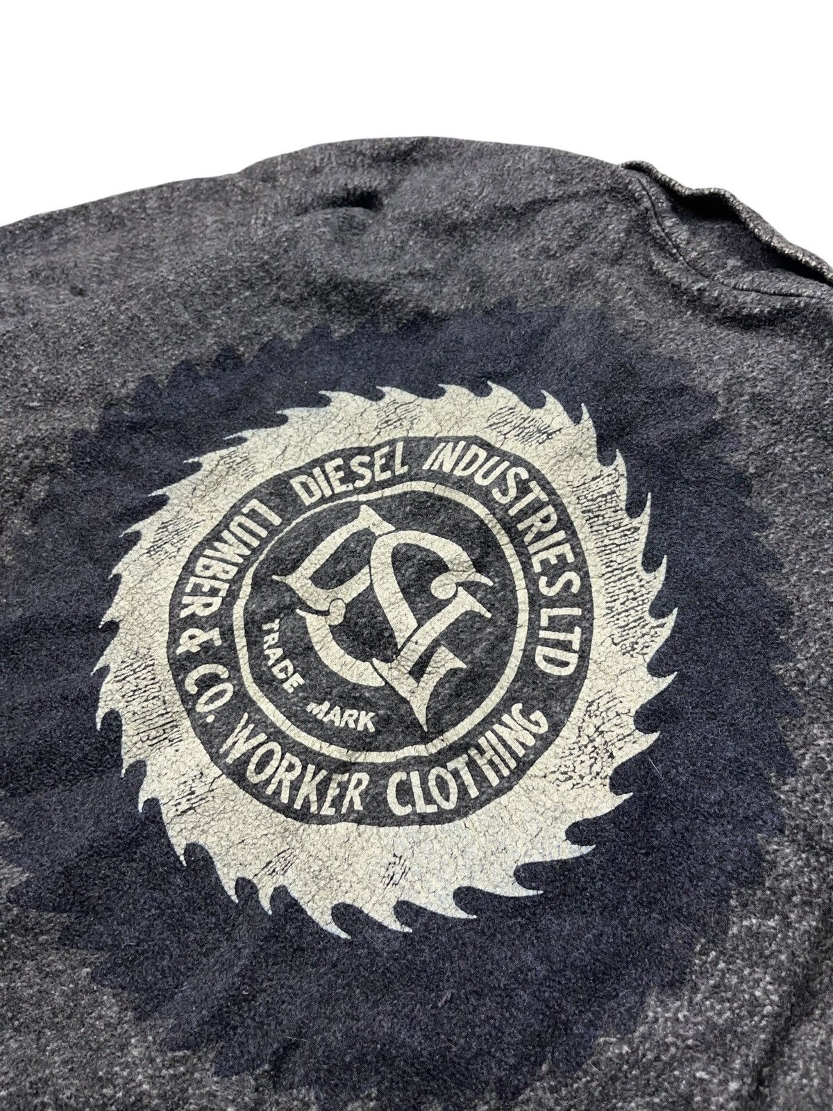 Diesel × Vintage Vintage 90s Diesel Big Logo Lumber & Co. Worker Sweatshirt Size US XL / EU 56 / 4 - 9 Thumbnail