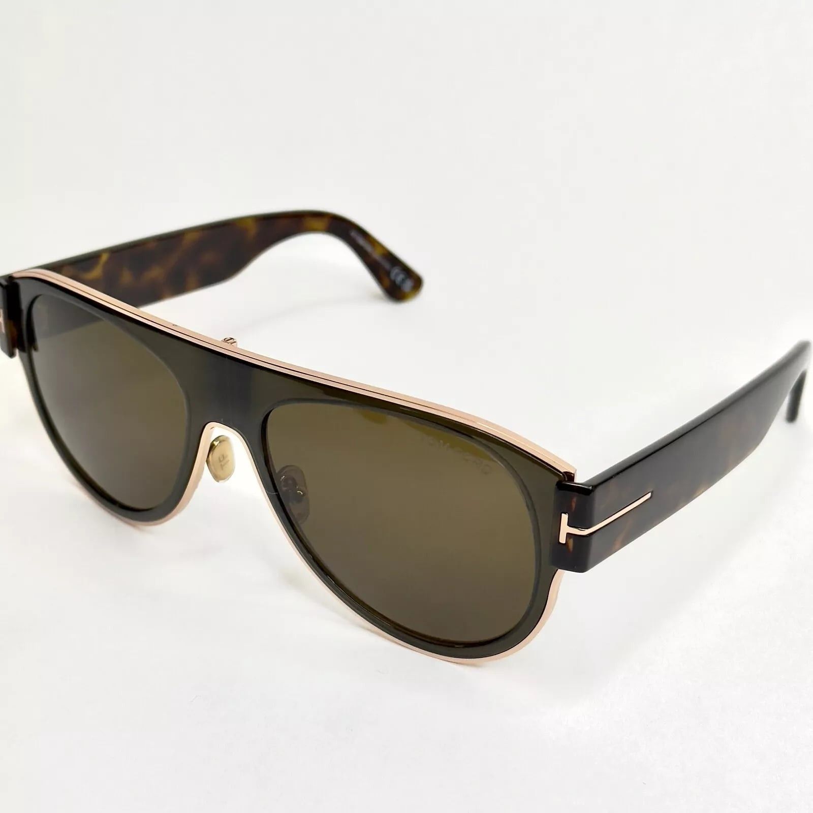 Tom Ford TOM FORD Lyle 02 TF1074 51J Brown Aviator Sunglass 1074 Size ONE SIZE - 6 Thumbnail