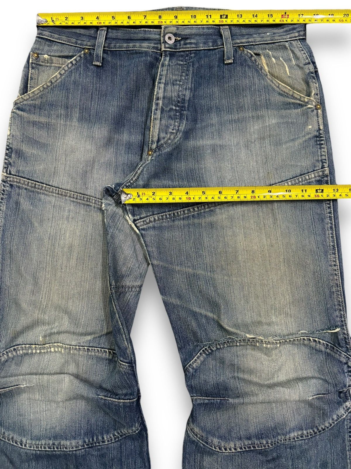 G-Star Vintage G-Star Raw Double Knee Style Mud Wash Baggy Jeans Size US 34 / EU 50 - 21 Thumbnail