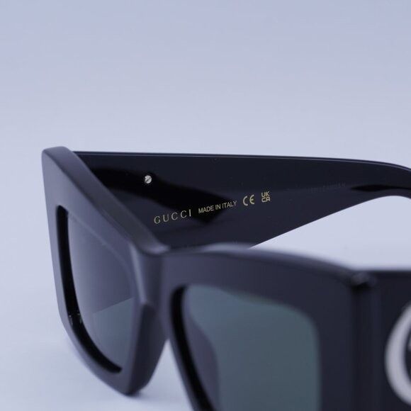 Gucci 🕶️ New Gucci GG1842S 001 Sunglasses - Shiny Black Frame Size ONE SIZE - 5 Thumbnail