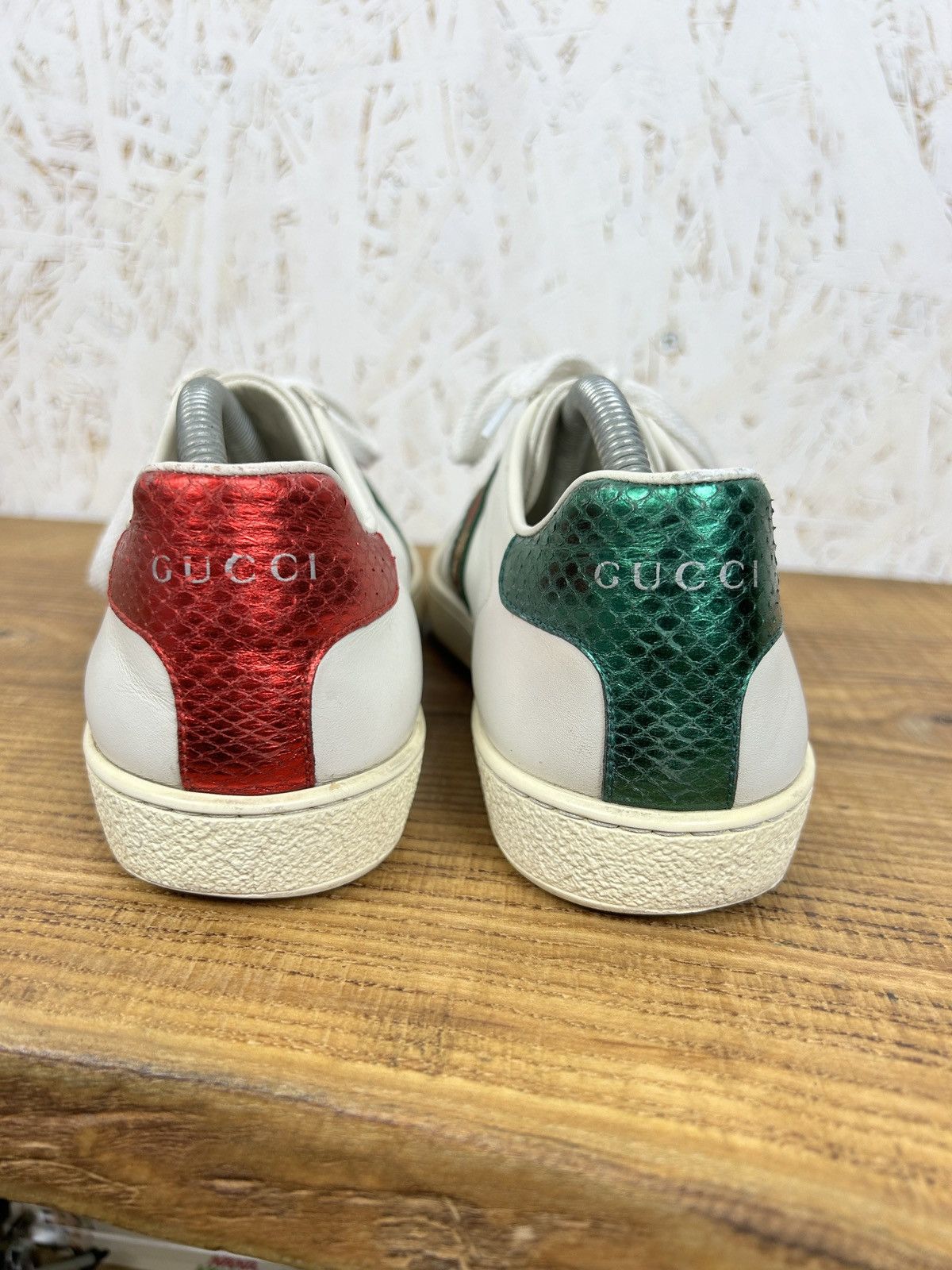 Gucci Gucci Ace Pineapple Low Top Sneakers White 36 1/2 Size US 6.5 / IT 36.5 - 11 Thumbnail