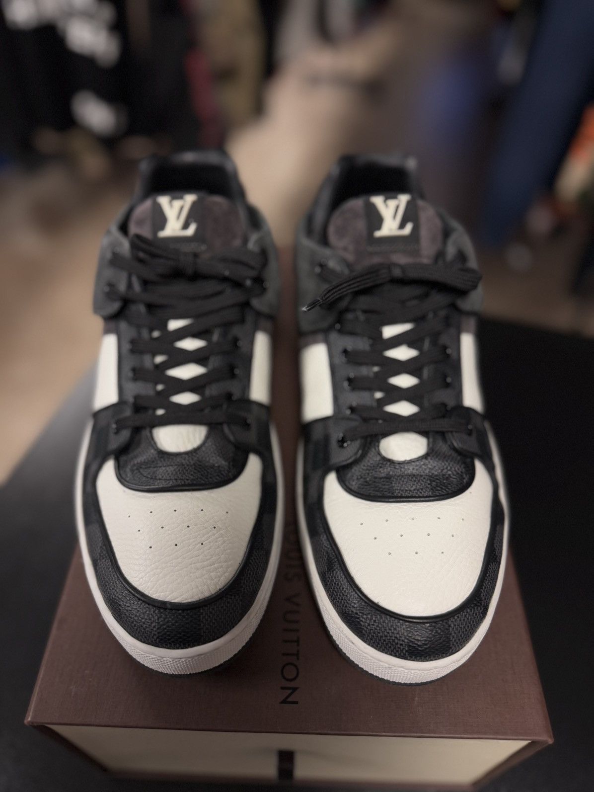 Louis Vuitton Louis Vuitton Graphite Damier Canvas Lowtop 10UK/11US Size US 11 / EU 44 - 2 Thumbnail