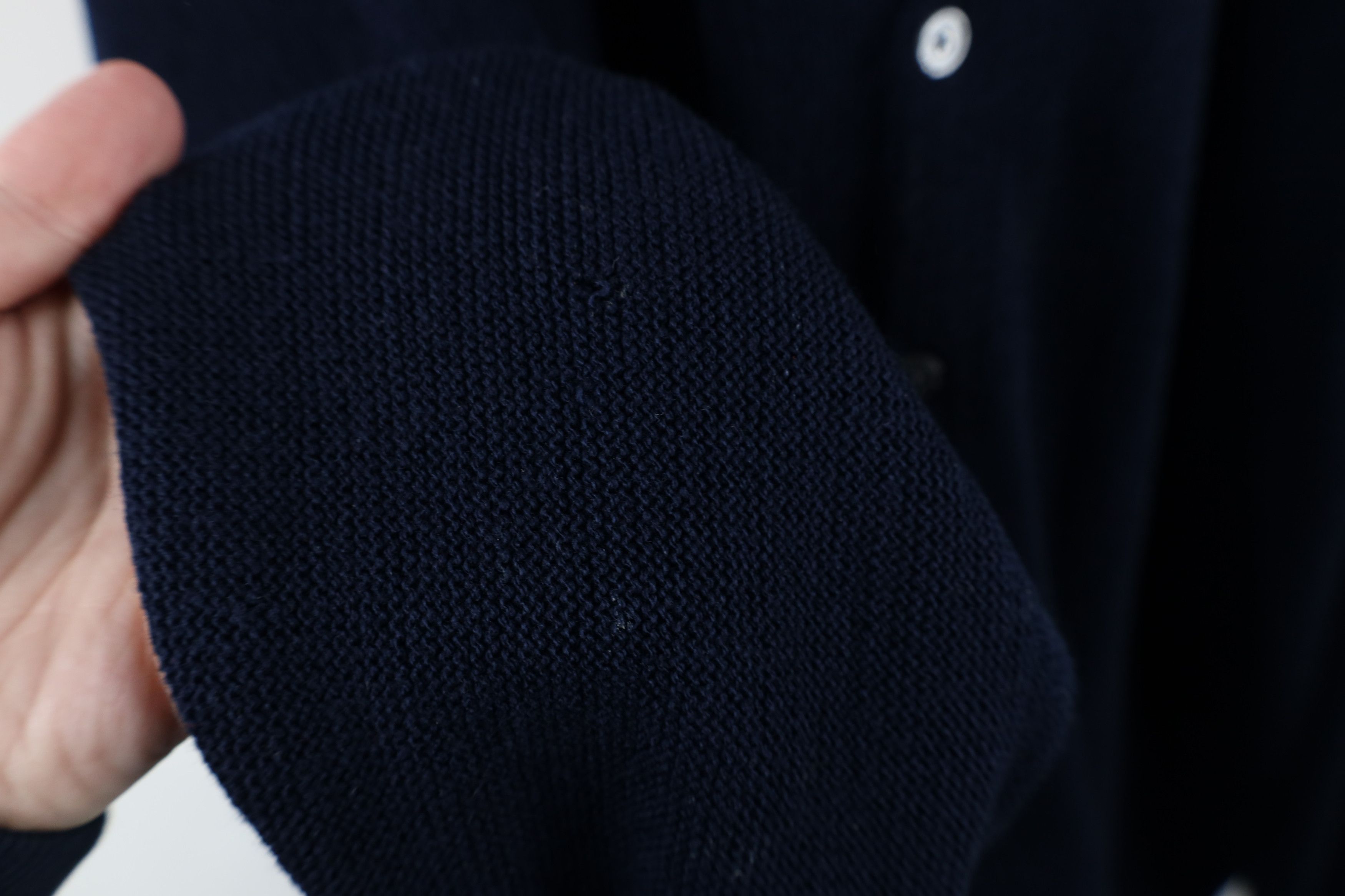 Vintage Vintage 90s Streetwear Cobain Cardigan Sweater Navy Blue Size US XL / EU 56 / 4 - 7 Thumbnail