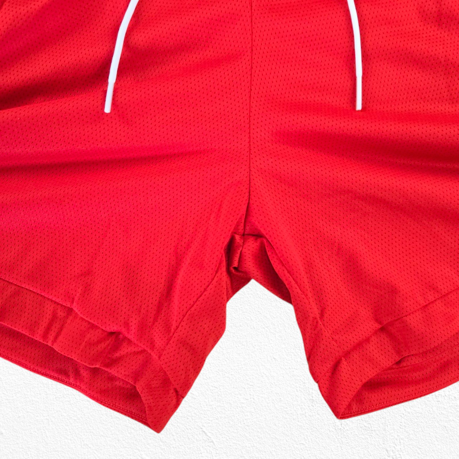 Puma Puma Hoops Red Athletic High Waisted Shorts Size Medium Size US 32 / EU 48 - 6 Thumbnail