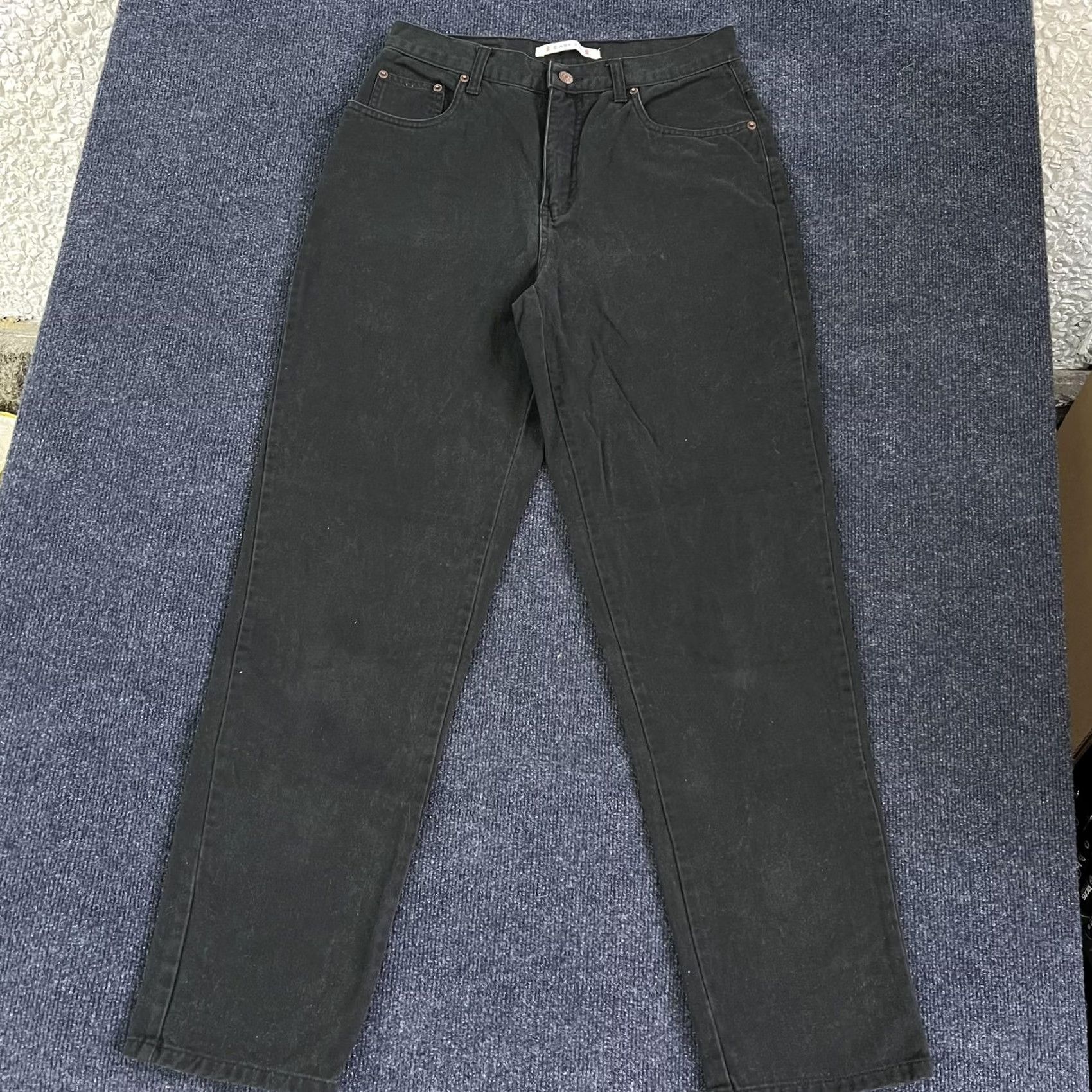 Bill Blass VINTAGE Bill Blass Jeans Womens 8 Black High Rise Tapered Mom Denim Easy Fit Size 30" / US 8 / IT 44 - 3 Thumbnail
