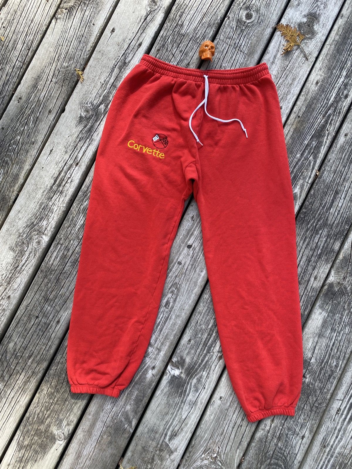 Hanes × Vintage 80s Corvette logo sweatpants sz L Size US 32 / EU 48 - 2 Thumbnail