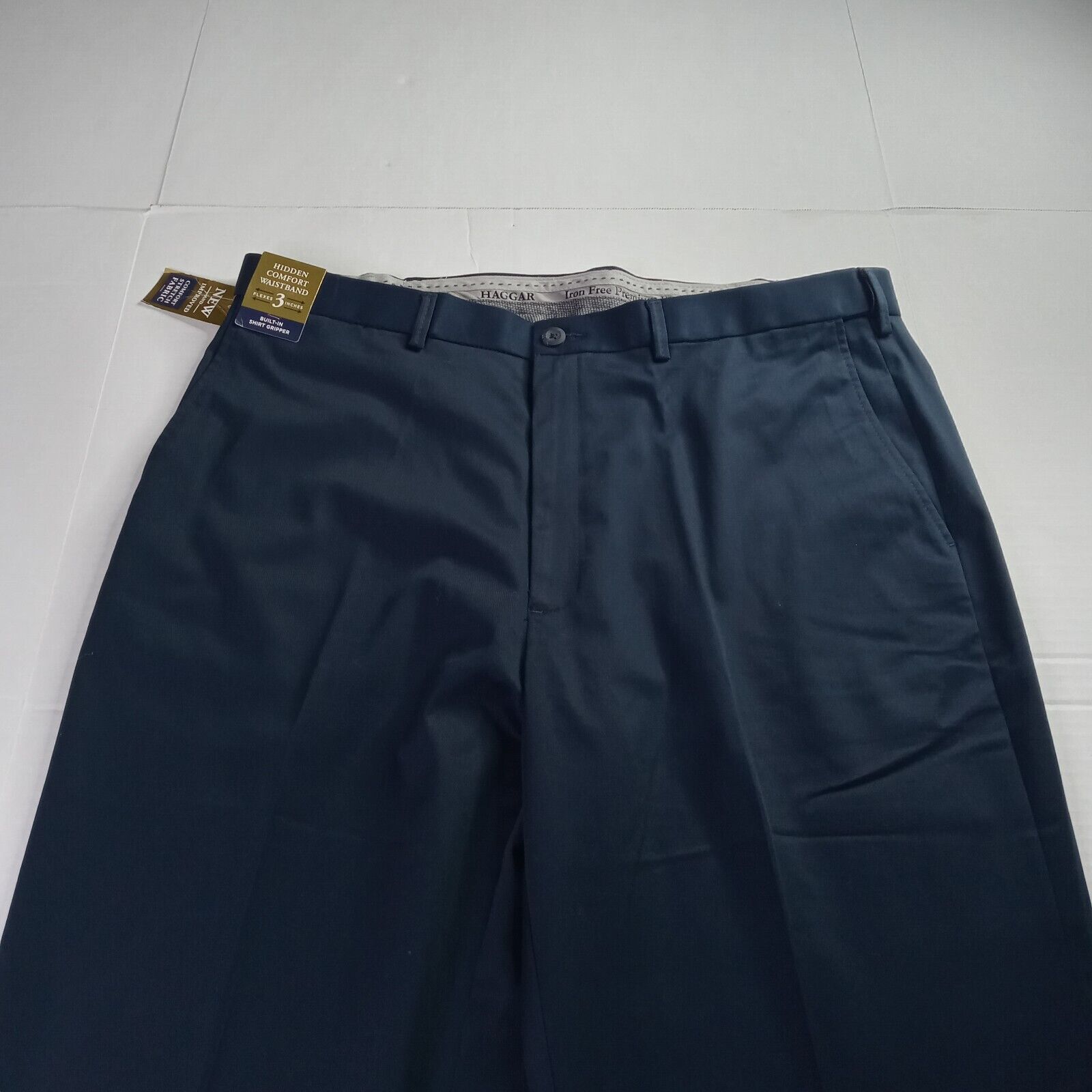 Haggar Haggar Premium Iron Free Khakis Men's 40x34 Blue Classic Fit Size US 40 / EU 56 - 4 Thumbnail
