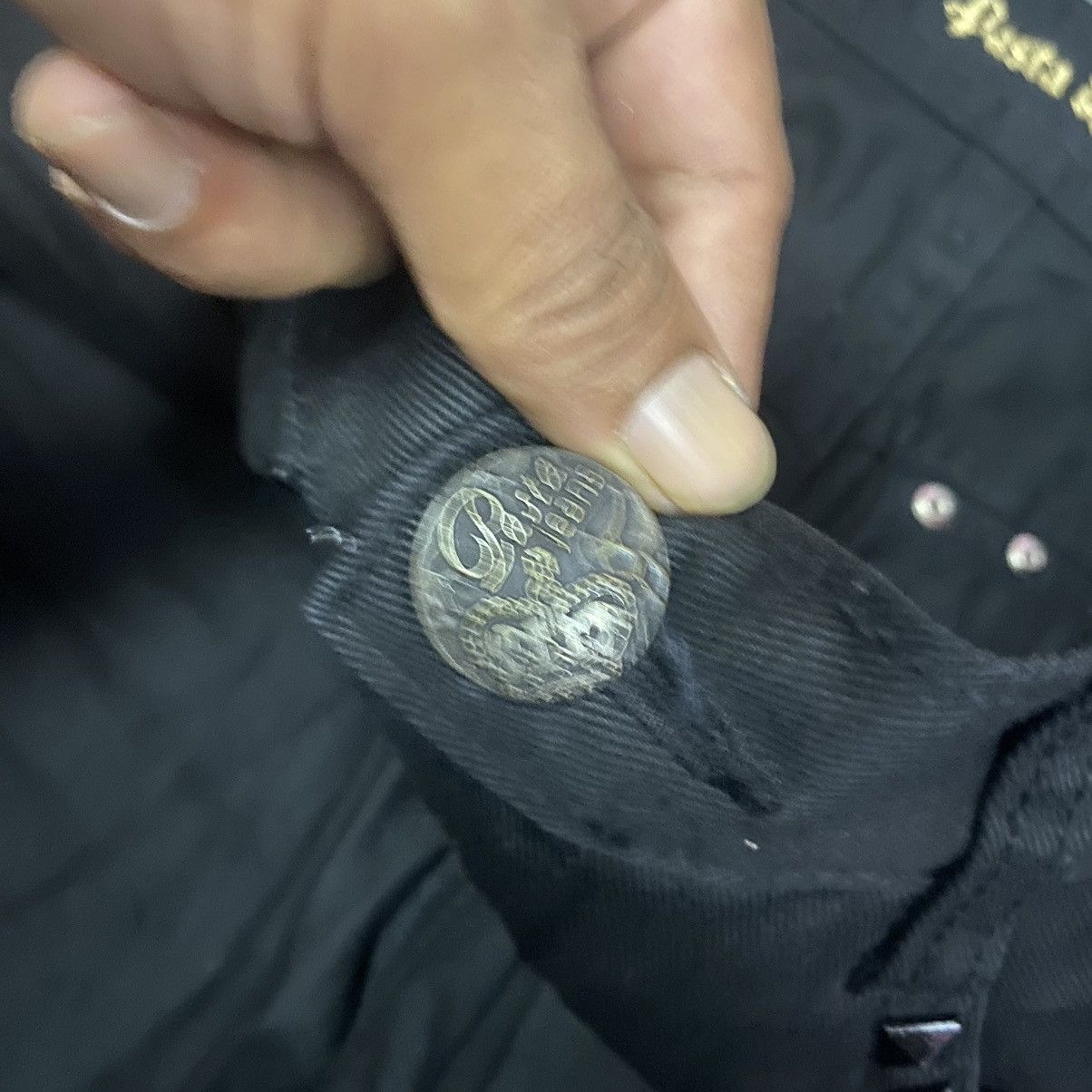 14th Addiction × If Six Was Nine × Japanese Brand Vtg Pasta Denim Zipper Flare Pants Size US 30 / EU 46 - 6 Thumbnail