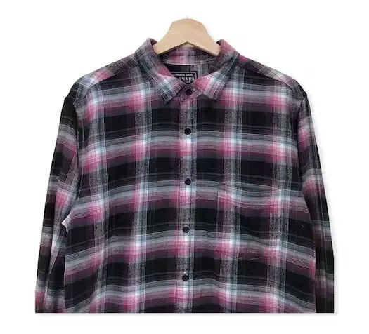 Flannel Japanese Brand Uniqlo Plaid Tartan Flannel Shirt Size US L / EU 52-54 / 3 - 2 Thumbnail