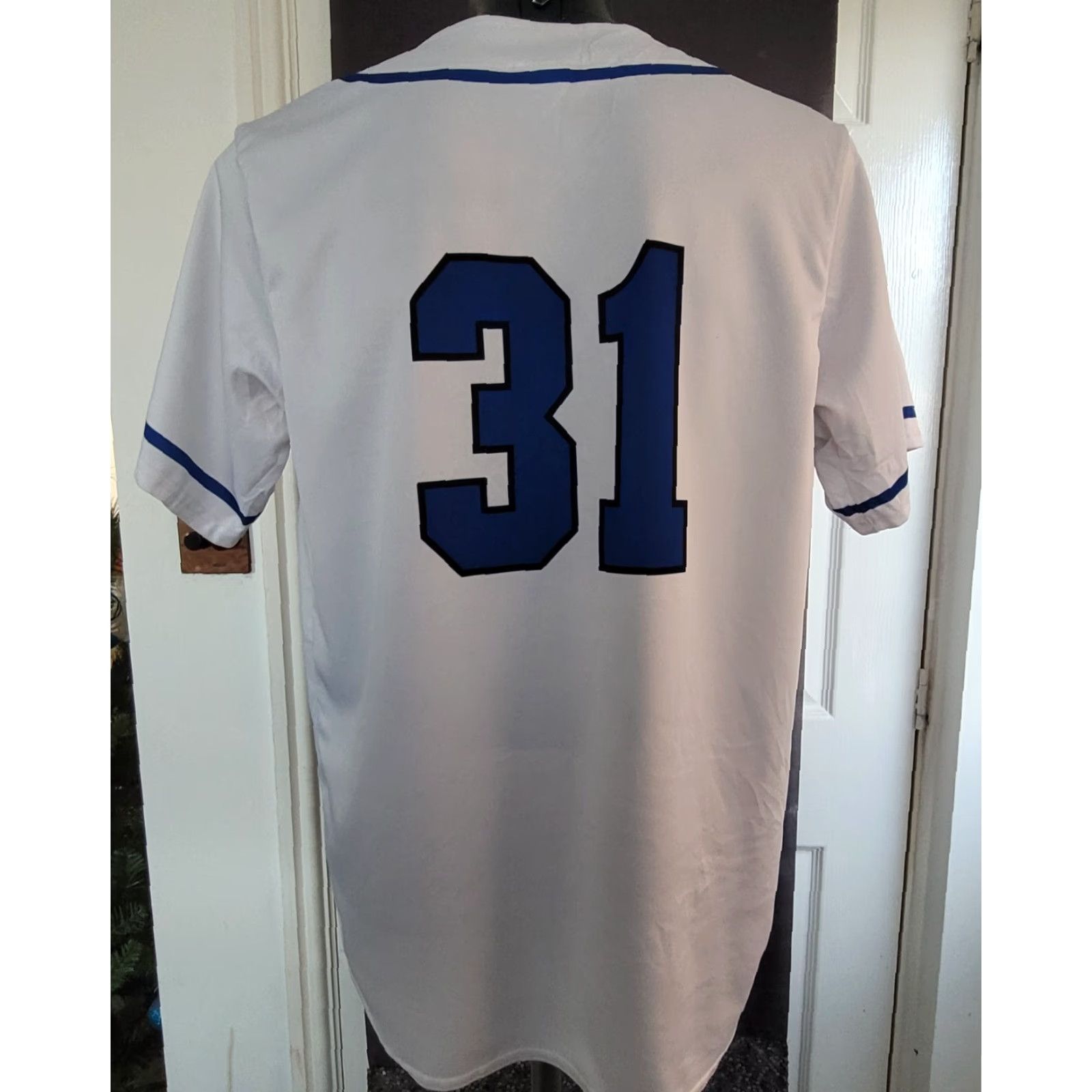 Vintage Alleson Athletic Kennet 31 Medium Baseball Top Shirt Mens M White Size US M / EU 48-50 / 2 - 3 Thumbnail