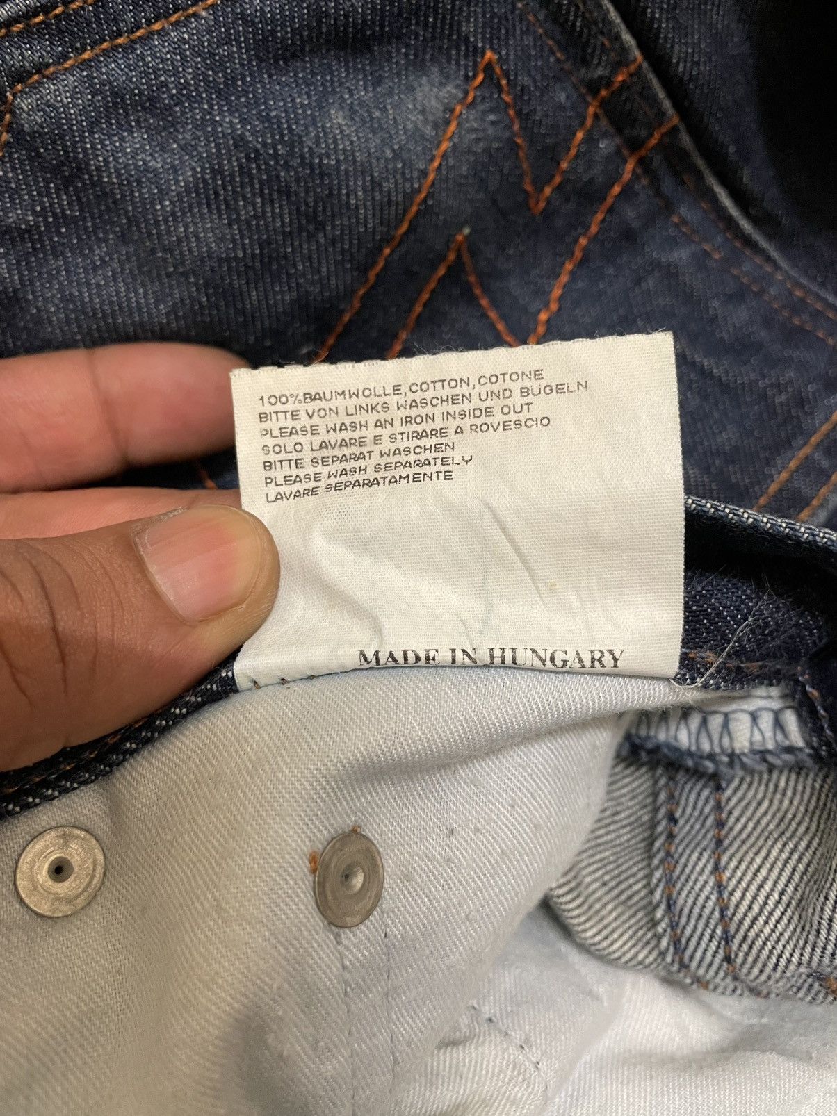 Walter Van Beirendonck Vtg W&LT Wild & Lethal Trash Extra Length Selvedge Jeans Size US 31 - 11 Thumbnail