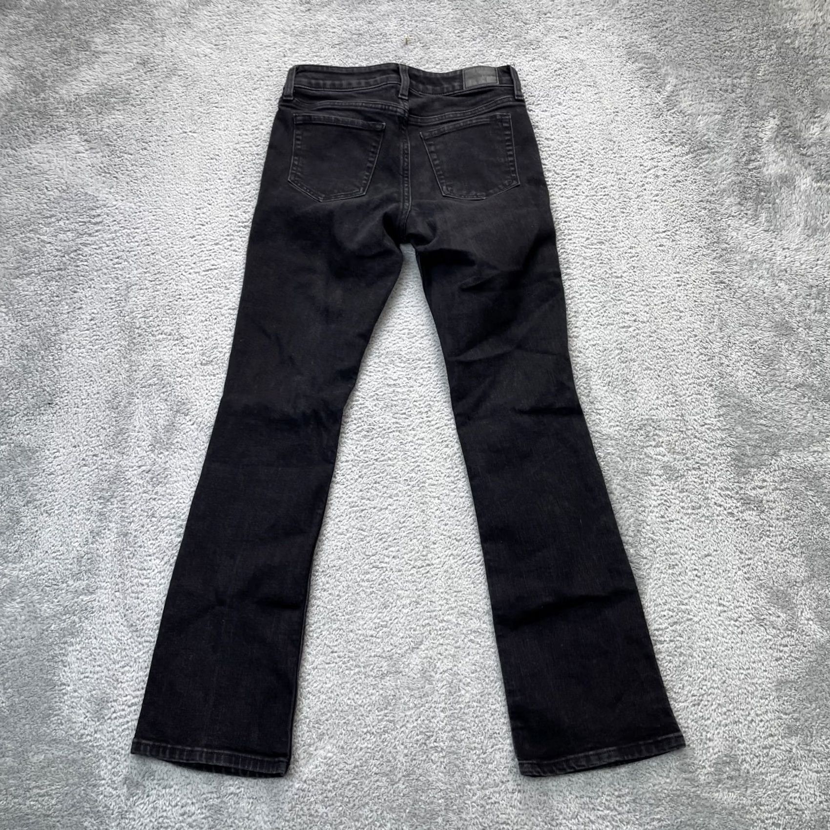 Vintage Aéropostale Jeans Womens 2R Black Bootcut Denim Cotton Stretch Dark Wash Jeans 5-Pocket Inseam 30 Regular Womens Size 26" / US 2 / IT 38 - 2 Thumbnail