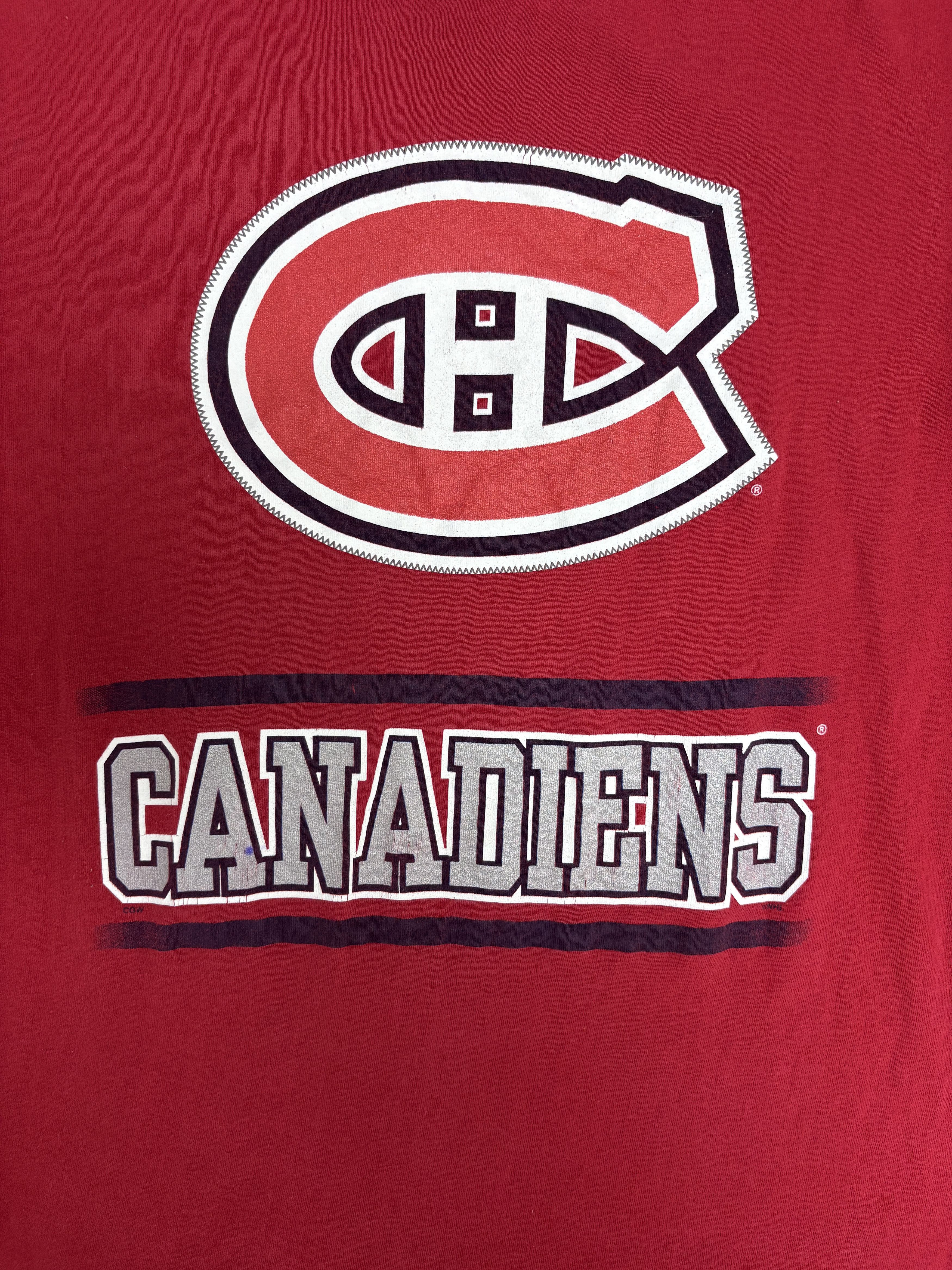 Vintage Montreal Canadiens Vintage Red T-Shirt Tee Size US M / EU 48-50 / 2 - 2 Thumbnail