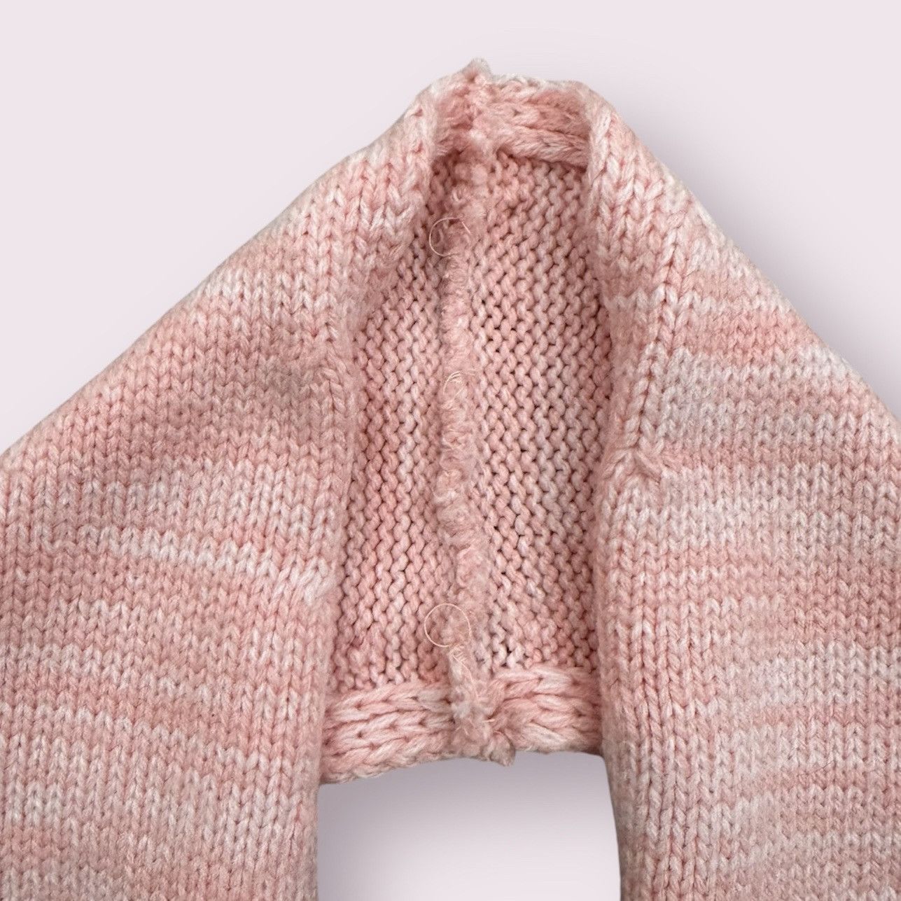 Other Handmade Y2K Vibes Light Baby Pink Sweater Backless Top Size ONE SIZE - 8 Thumbnail