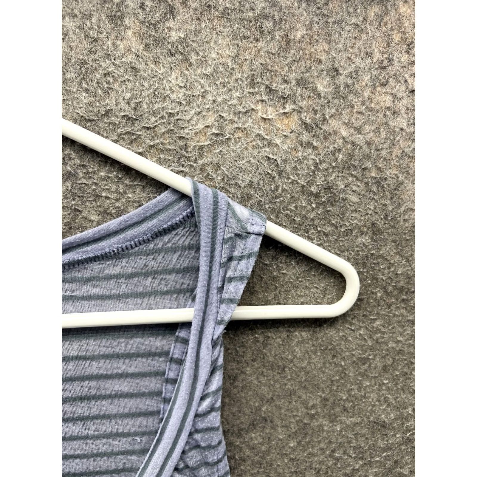 Free People Free People Tank Top Womens M Gray Striped Jersey Lightweight Scoop Neck Sleeveless Casual Summer Relaxed Fit Pullover Shirt Women Size M / US 6-8 / IT 42-44 - 5 Thumbnail