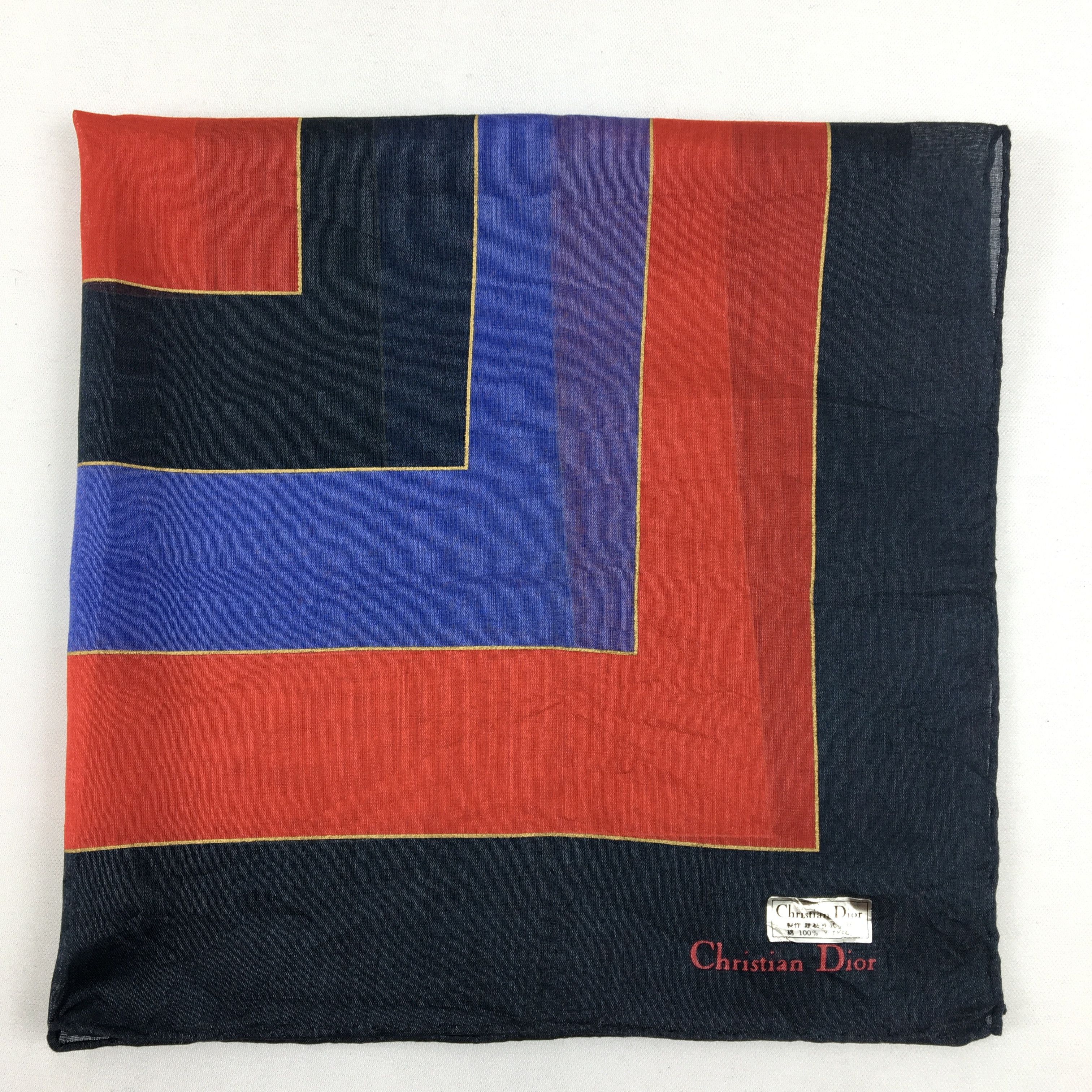 Japanese Brand Vintage Christian Dior Handkerchief Neckerchief Bandana Size ONE SIZE - 4 Thumbnail