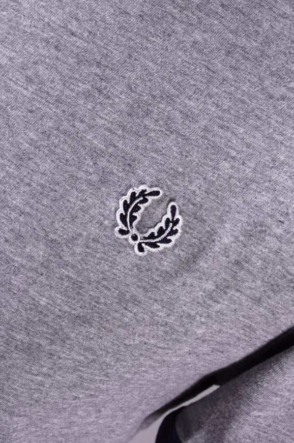 Fred Perry Fred Perry Grey T-Shirt Laurel Wreath Tape Detail Size M Size US M / EU 48-50 / 2 - 3 Thumbnail