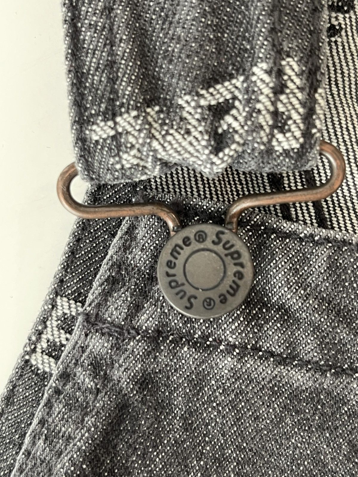 Supreme Supreme Logo Denim Overalls Size US 26 / EU 42 - 12 Thumbnail