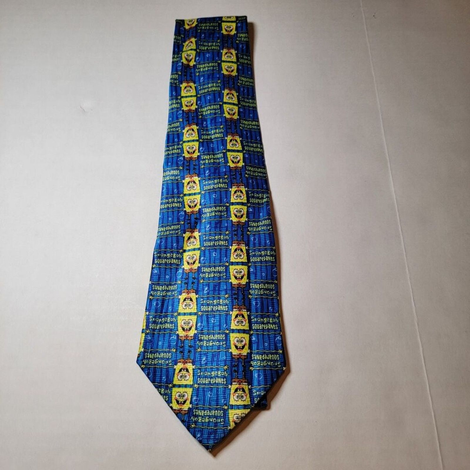 Nickelodeon Nickelodeon Tie Navy Blue Sponge Bob Square Pants Size ONE SIZE - 2 Thumbnail