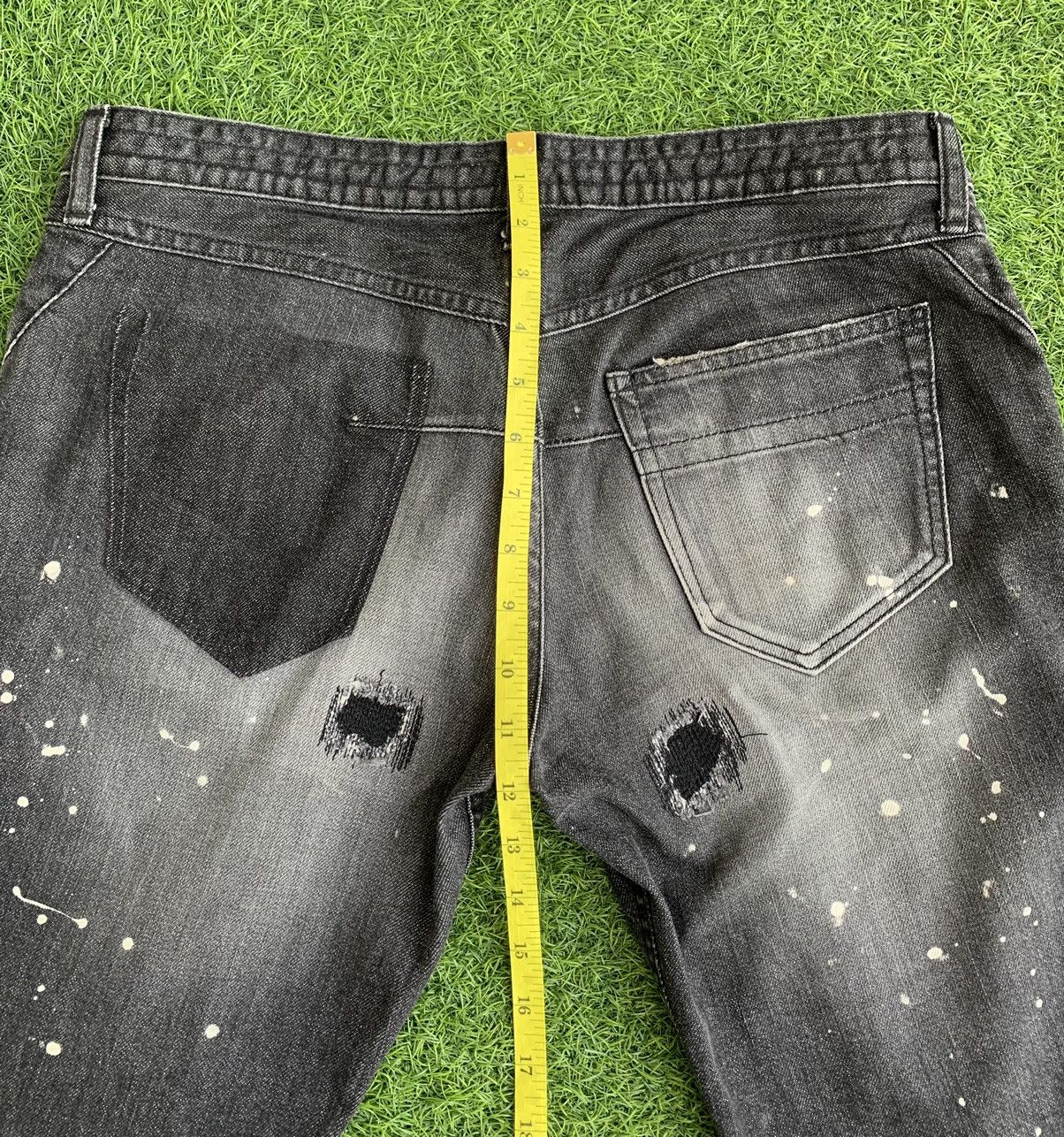 Number (N)ine 🔥Number (N) Distressed Splatter Denim Jeans Size US 32 / EU 48 - 22 Thumbnail