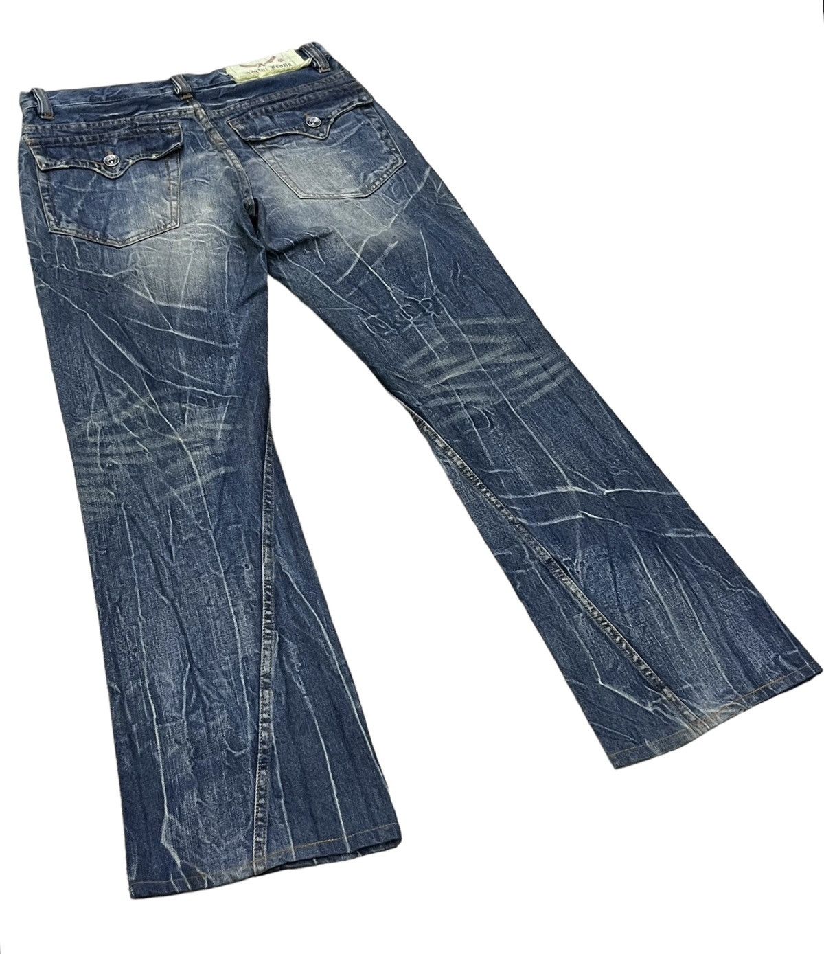 Vintage 🔥FYE💥ANTFUI PREMIUM LUXURY Distressed Punk Whiskered Flare Size US 31 - 4 Thumbnail