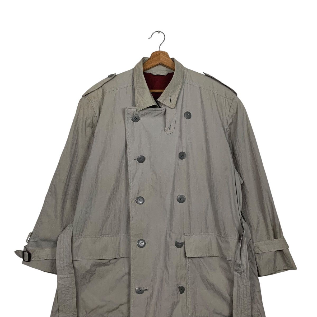 Japanese Brand Ambrosiano Milano Double Breasted Trench Coat Size US M / EU 48-50 / 2 - 3 Thumbnail
