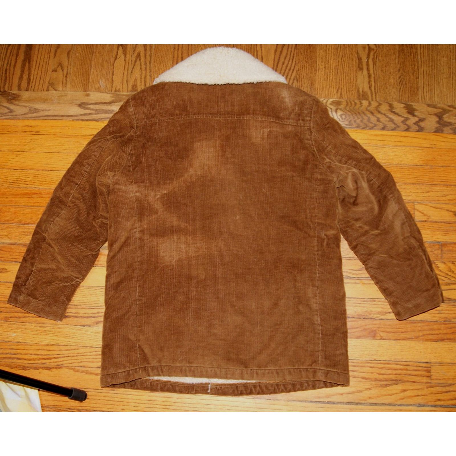 Vintage VTG Corduroy Sherpa Lined Jacket Brown 42 Ranch Coat Work Size US L / EU 52-54 / 3 - 3 Thumbnail