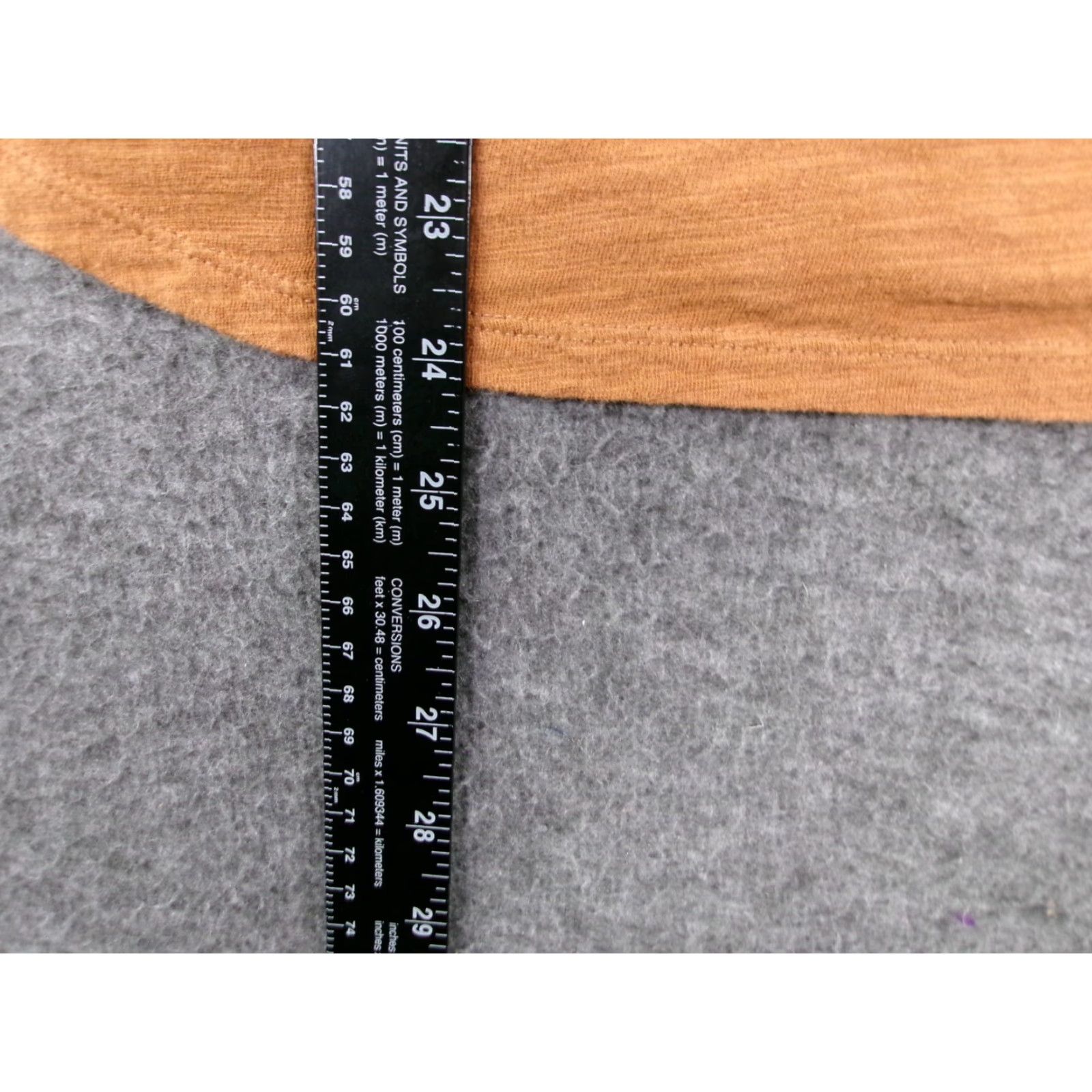 Old Navy OLD NAVY T-Shirt Women Large Brown Solid Casual Short Sleeve Beach Love Size L / US 10 / IT 46 - 6 Thumbnail