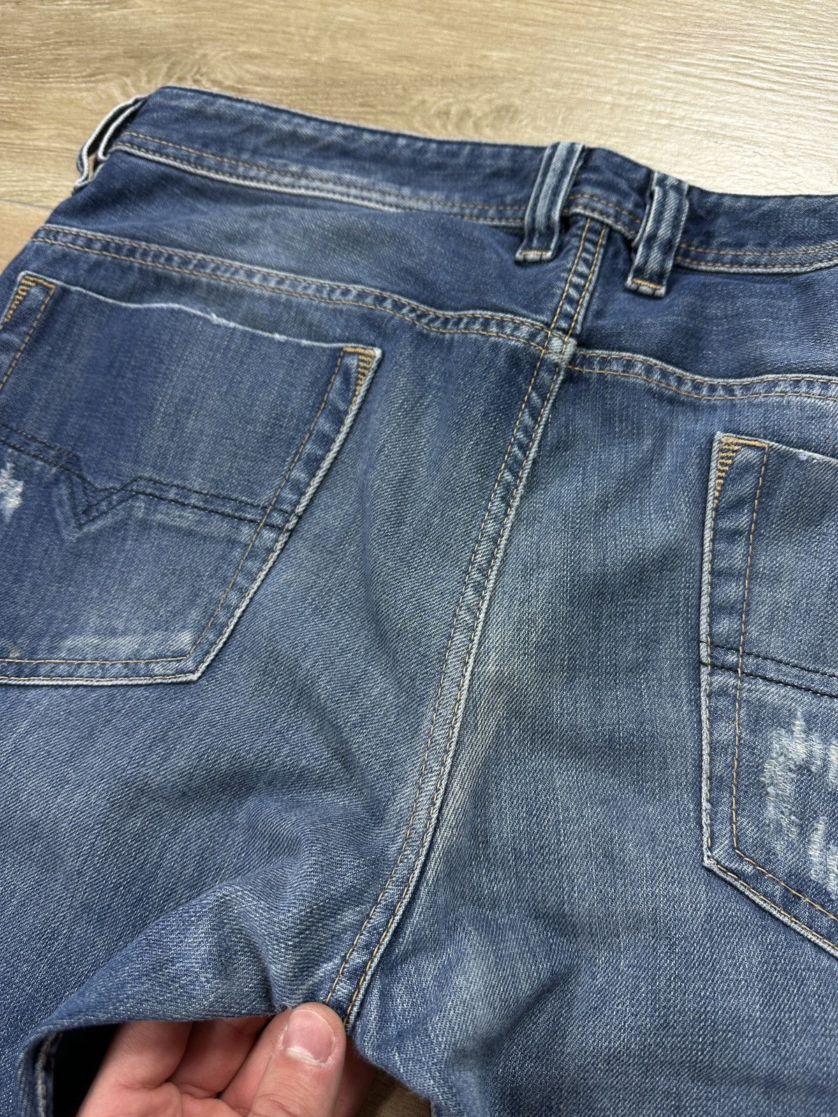 Diesel × Vintage Vintage Y2K Diesel Safado Distressed Denim Jeans Pants Size US 34 / EU 50 - 18 Thumbnail