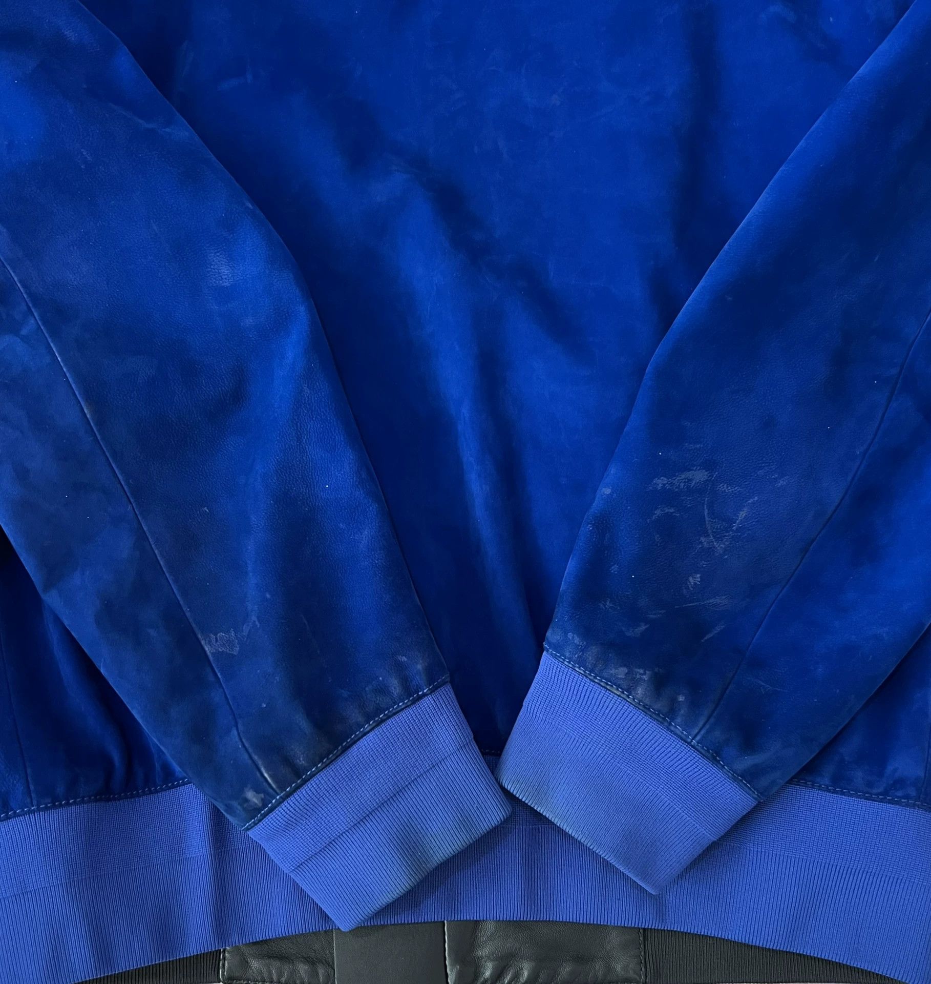 Dior Dior Klein Blue Suede Baseball Jacket Size US S / EU 44-46 / 1 - 8 Thumbnail