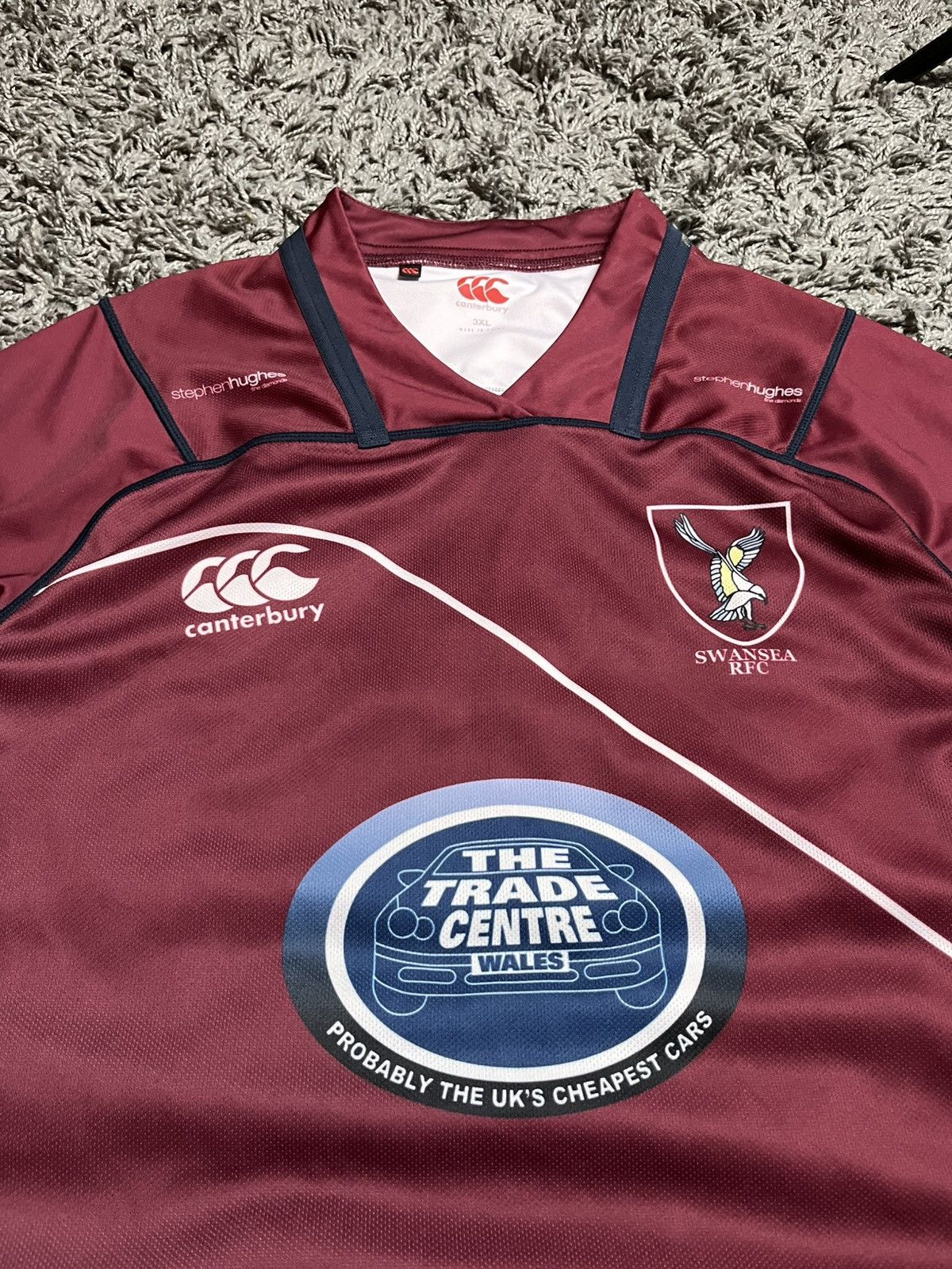 Canterbury of New Zealand Canterbury Vapodri Swansea RFC Rugby Shirt - Size 2XL Size US XXL / EU 58 / 5 - 3 Thumbnail