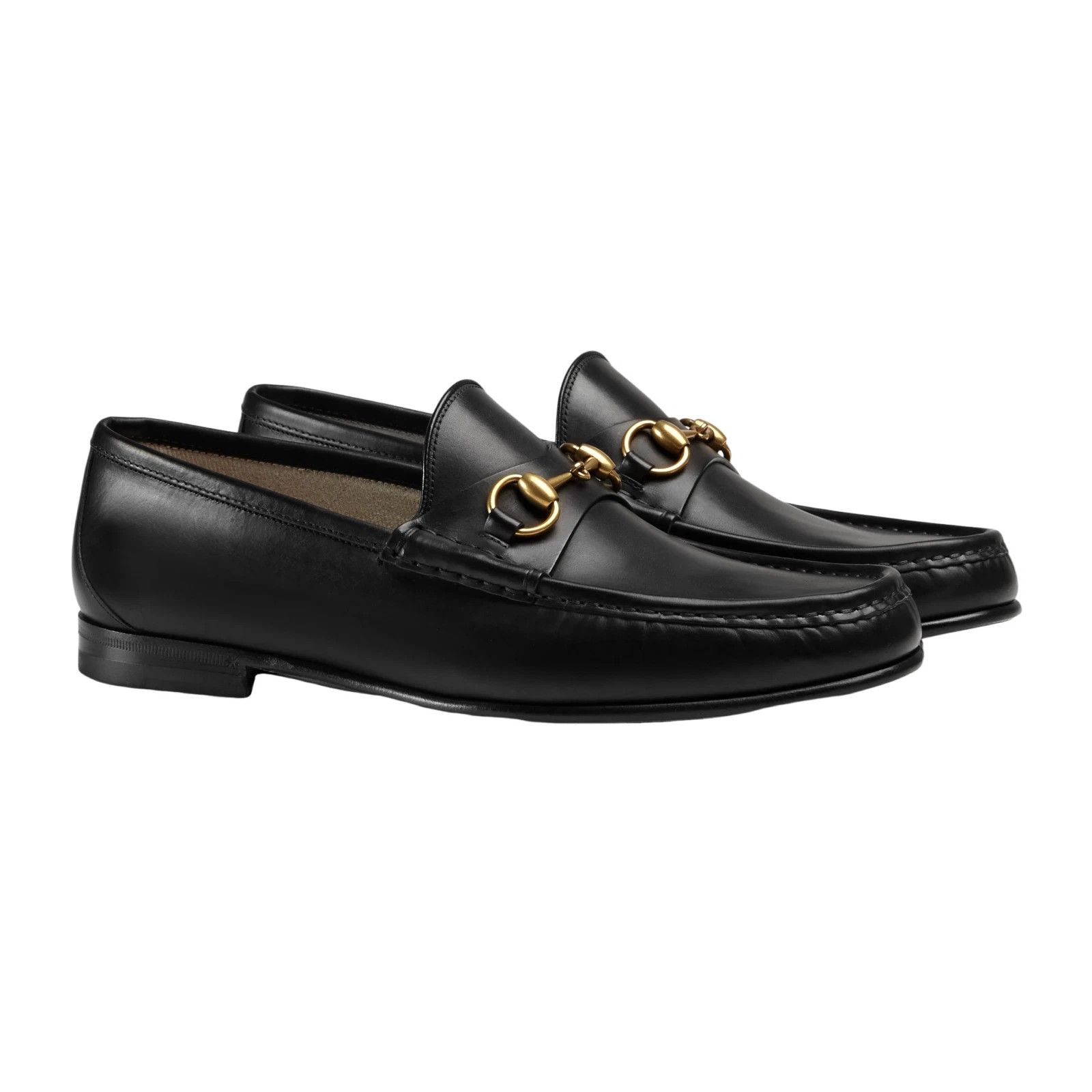 GUCCI Horsebit 1953 Black Leather Loafers New & Auth