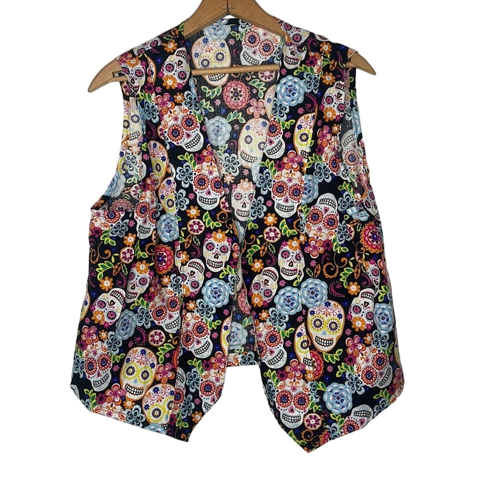 Other NWOT Colorful Skulls Open Vest Size S / US 4 / IT 40 - 8 Thumbnail