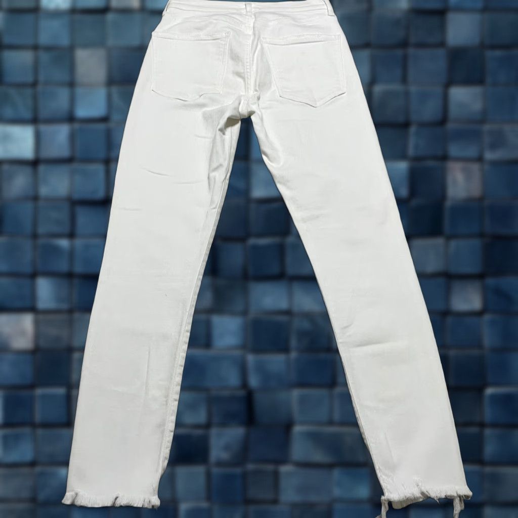 Agolde AGOLDE Womens Jeans White Light Wash 25 High Rise Slim Straight 5-Pocket Denim Size 42" / US 20 - 1 Thumbnail