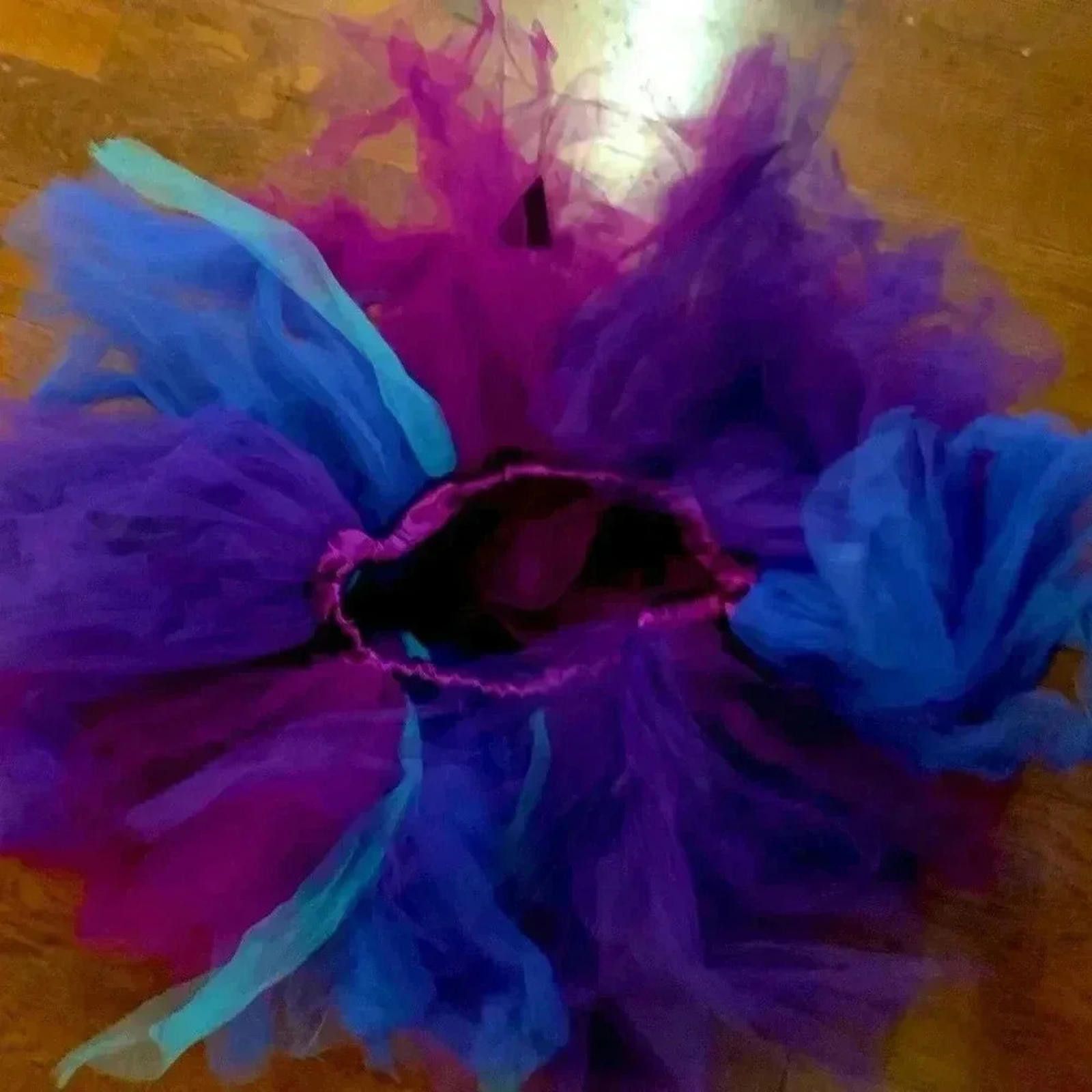Designer Tutu petticoat purple blue Size 28" / US 6 / IT 42 - 2 Thumbnail