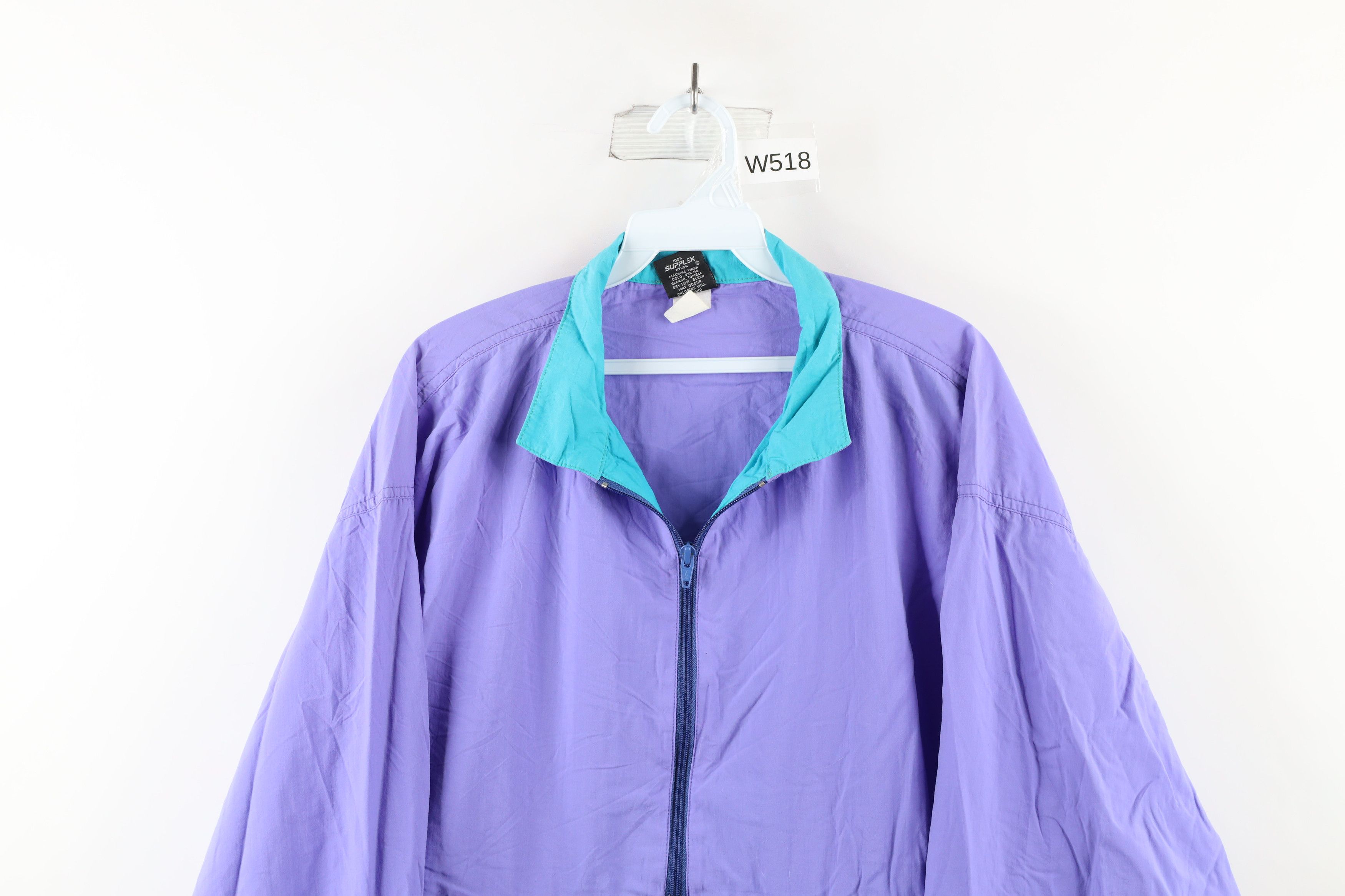 Vintage Vintage 90s Streetwear Zip Packable Windbreaker Jacket USA Size US L / EU 52-54 / 3 - 2 Thumbnail