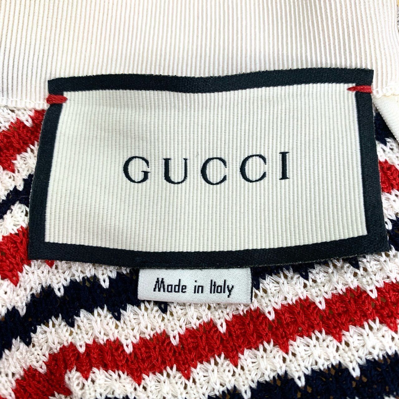 Gucci Gucci Double G Pearl Button Color-Block Stripe Knit Dress (S Size M / US 6-8 / IT 42-44 - 4 Thumbnail