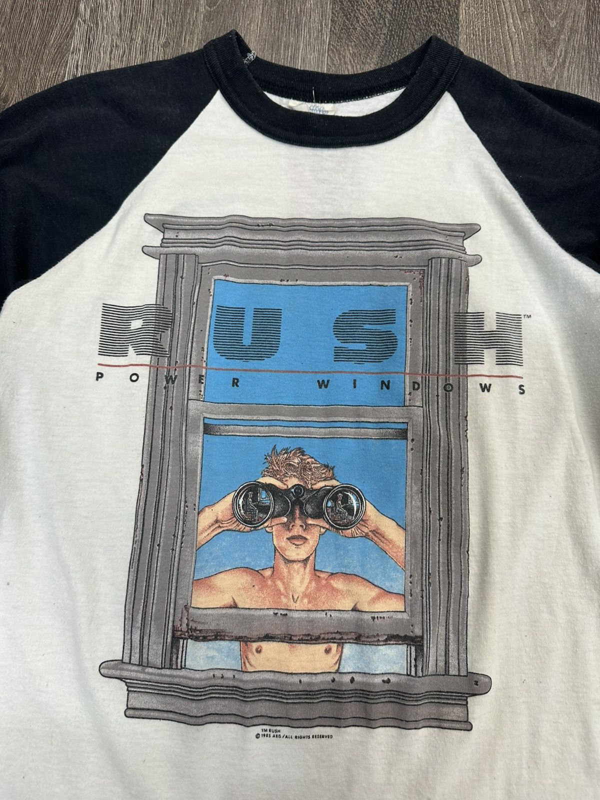 Band Tees Vintage 1985 RUSH power window band t shirt Size US M / EU 48-50 / 2 - 5 Thumbnail