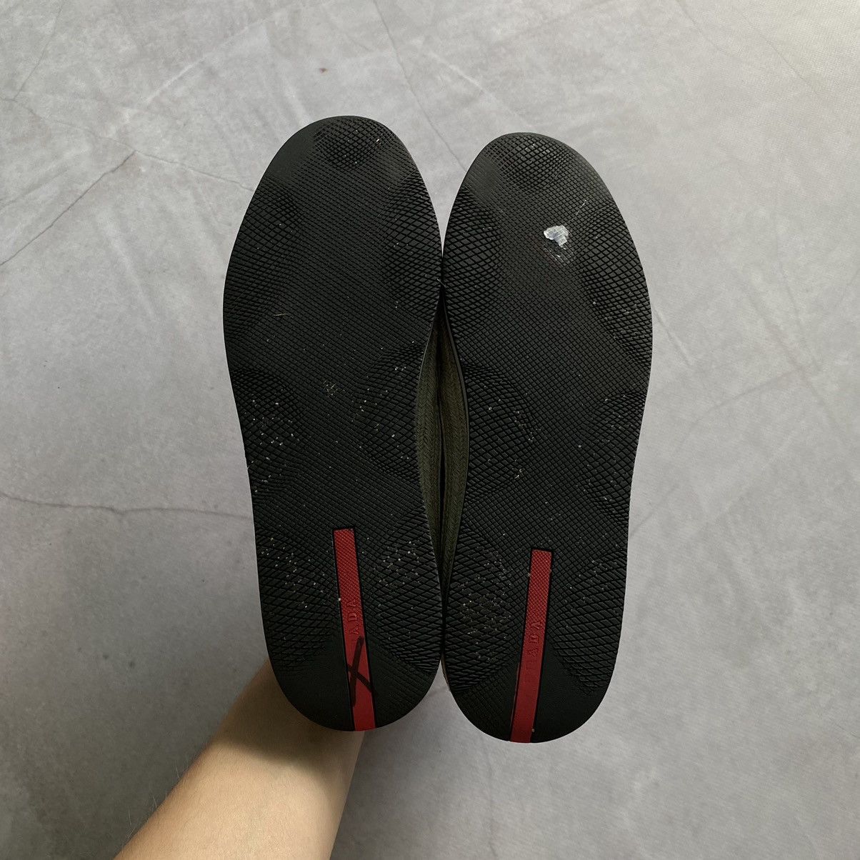 Designer × Prada Prada Slip-On Boat Sneakers Suede Black Luxury Shoes Size US 5.5 / EU 38 - 7 Thumbnail