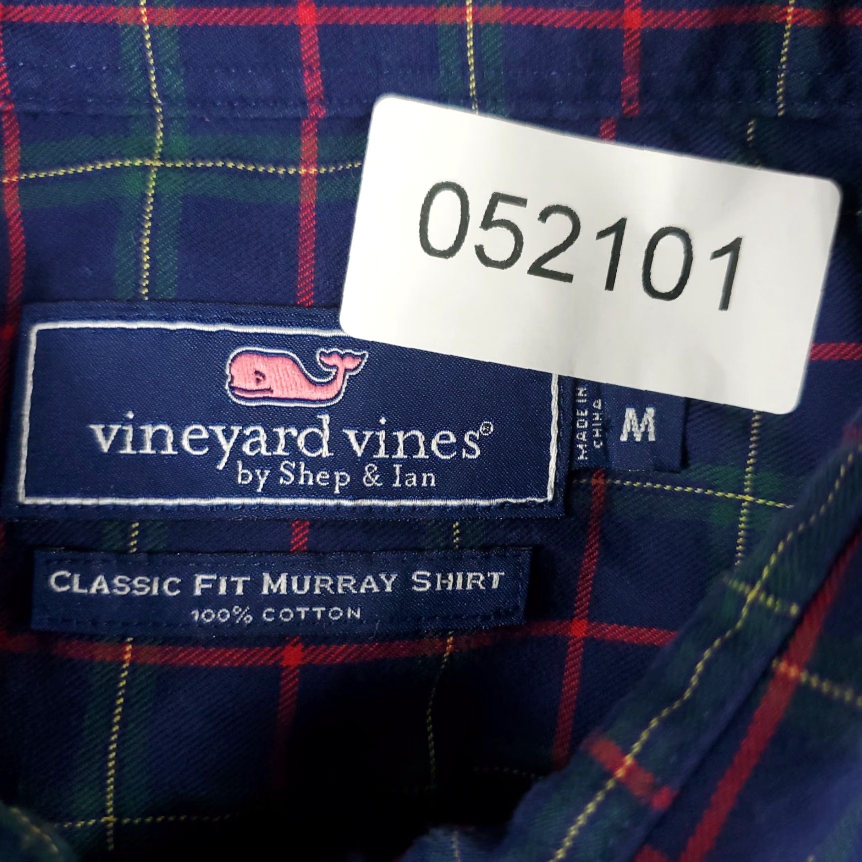 Vineyard Vines Vineyard Vines Shirt Mens Medium Blue Check Casual Button Up Long Sleeve Size US M / EU 48-50 / 2 - 6 Thumbnail